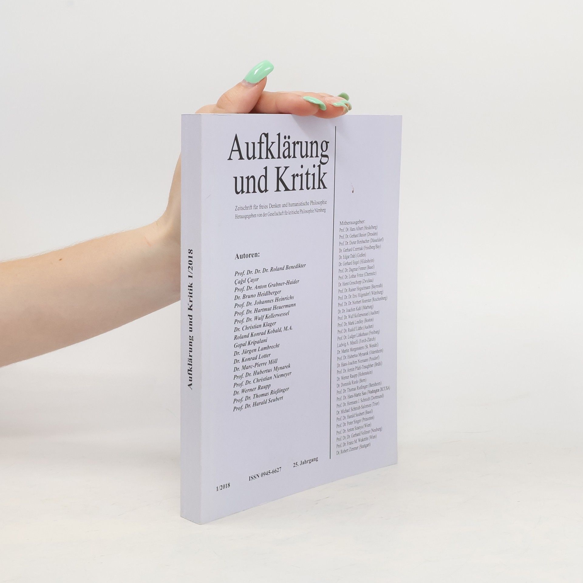 Autorenkollektiv Aufklärung und Kritik 1/2018