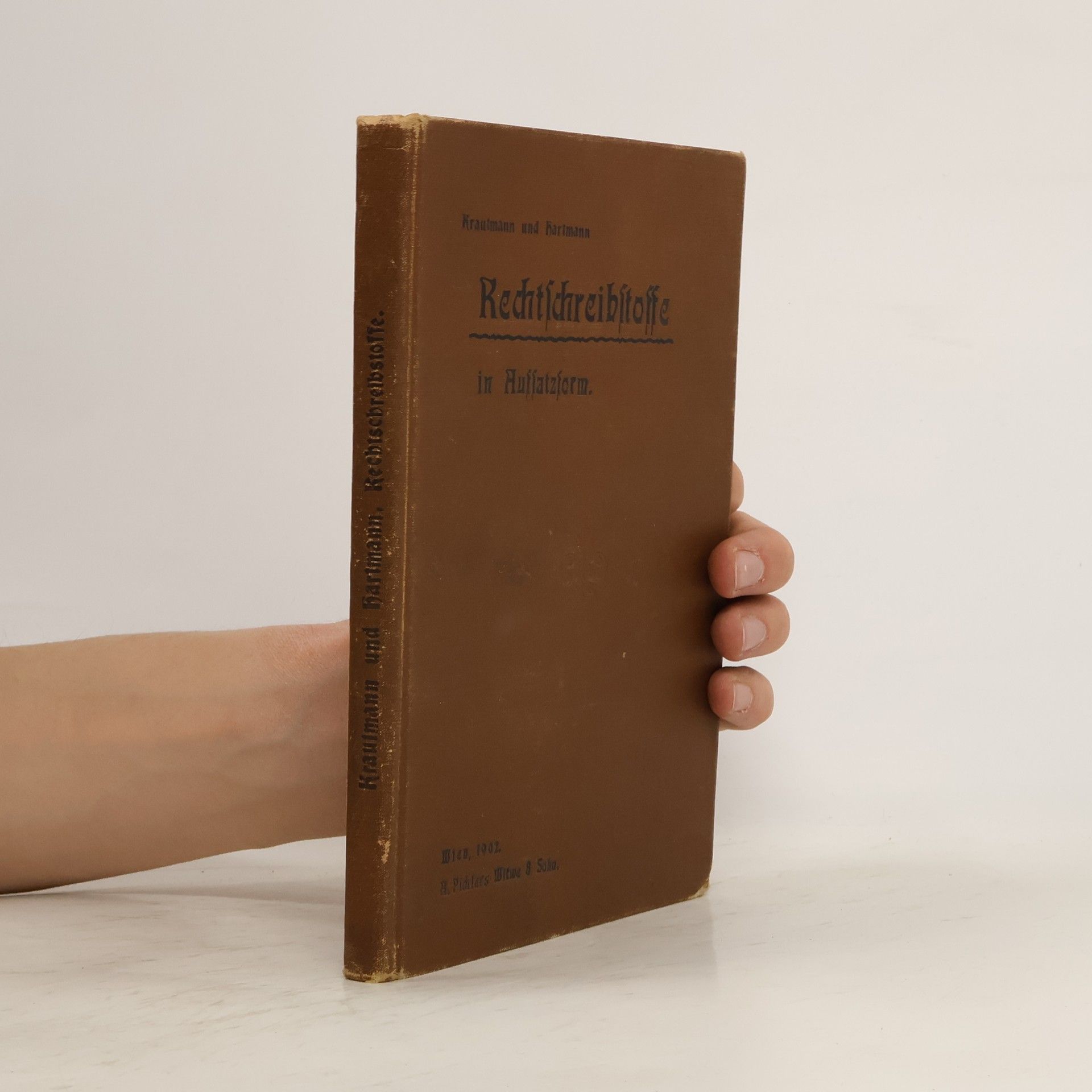 Ferdinand Krautmann Rechtschreibstosse in Aufsatzform