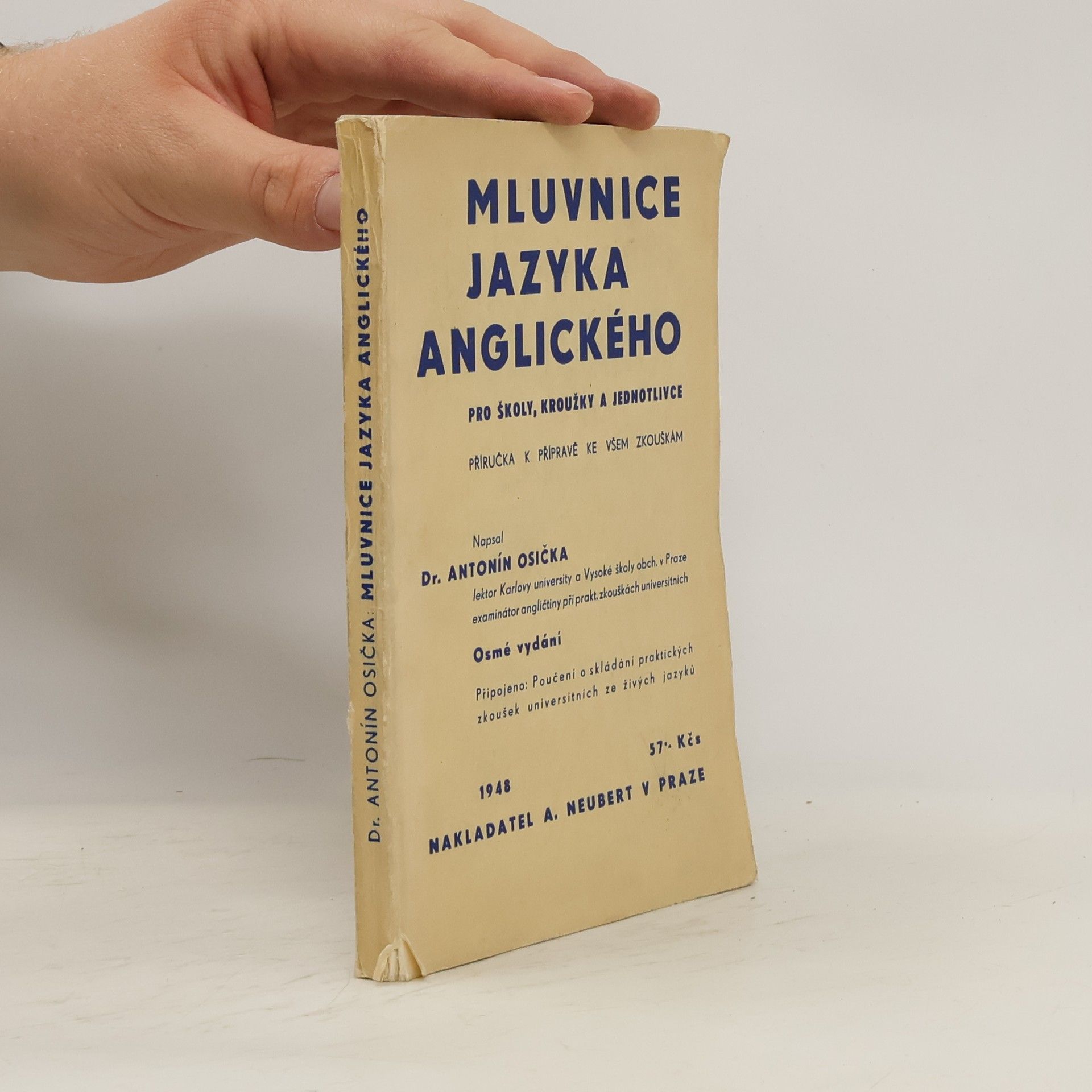 Antonín Osička Mluvnice jazyka anglického