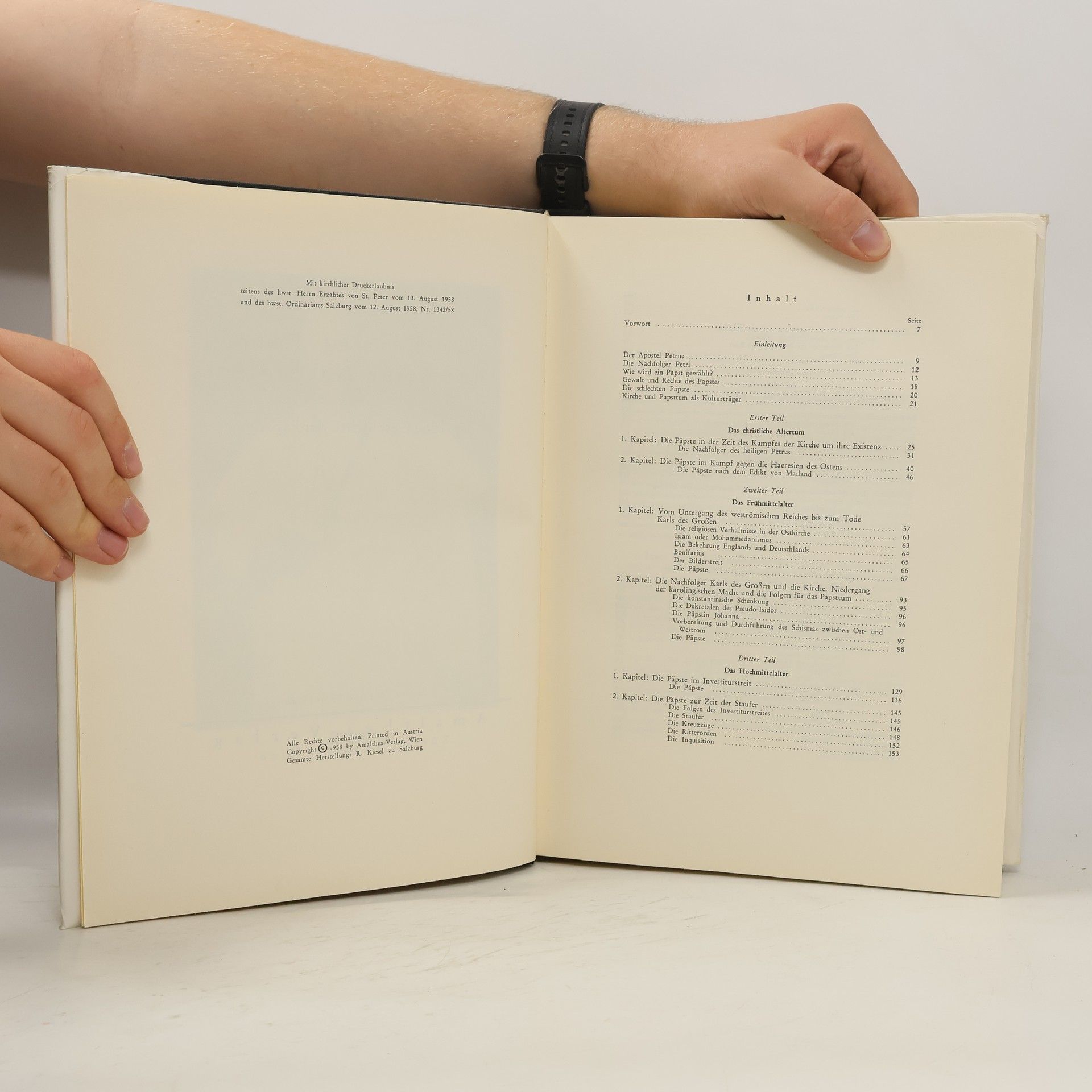 Maurus Schellhorn Der heilige Petrus und seine Nachfolger