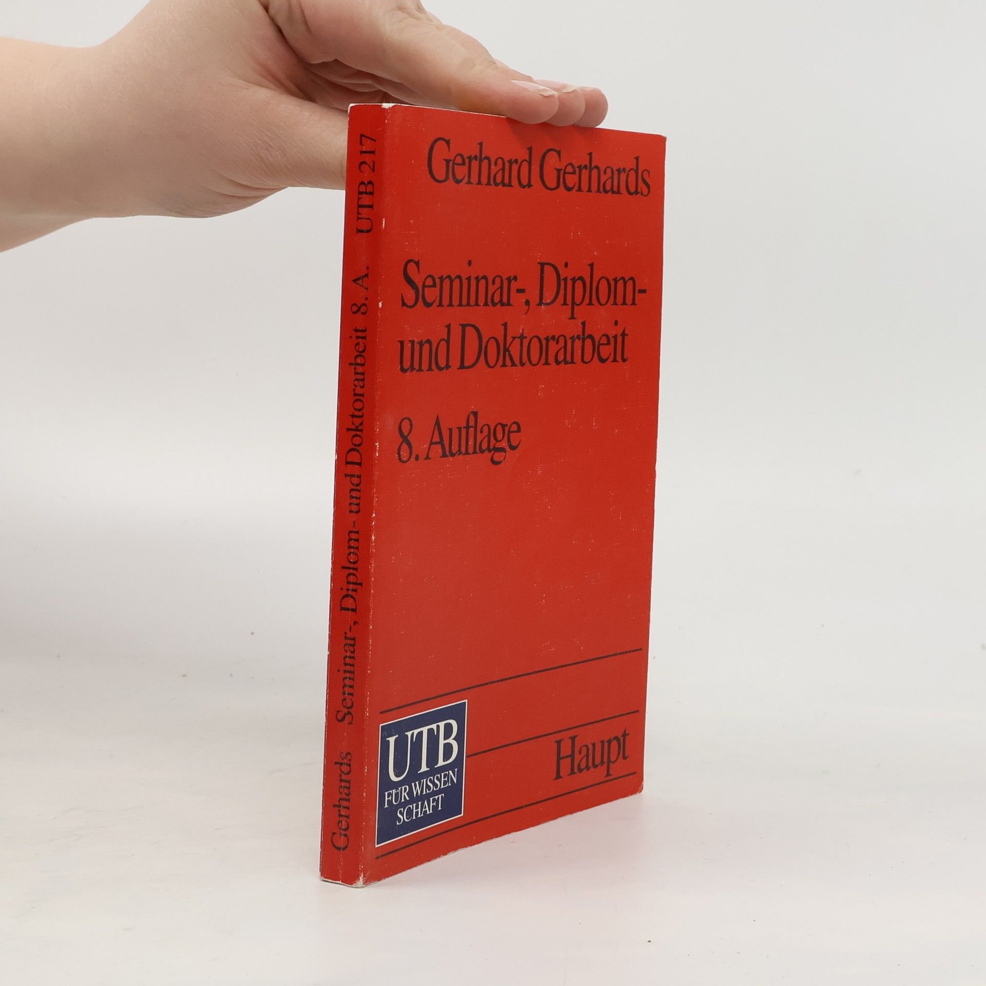 Gerhard Gerhards Seminar-, Diplom- und Doktorarbeit