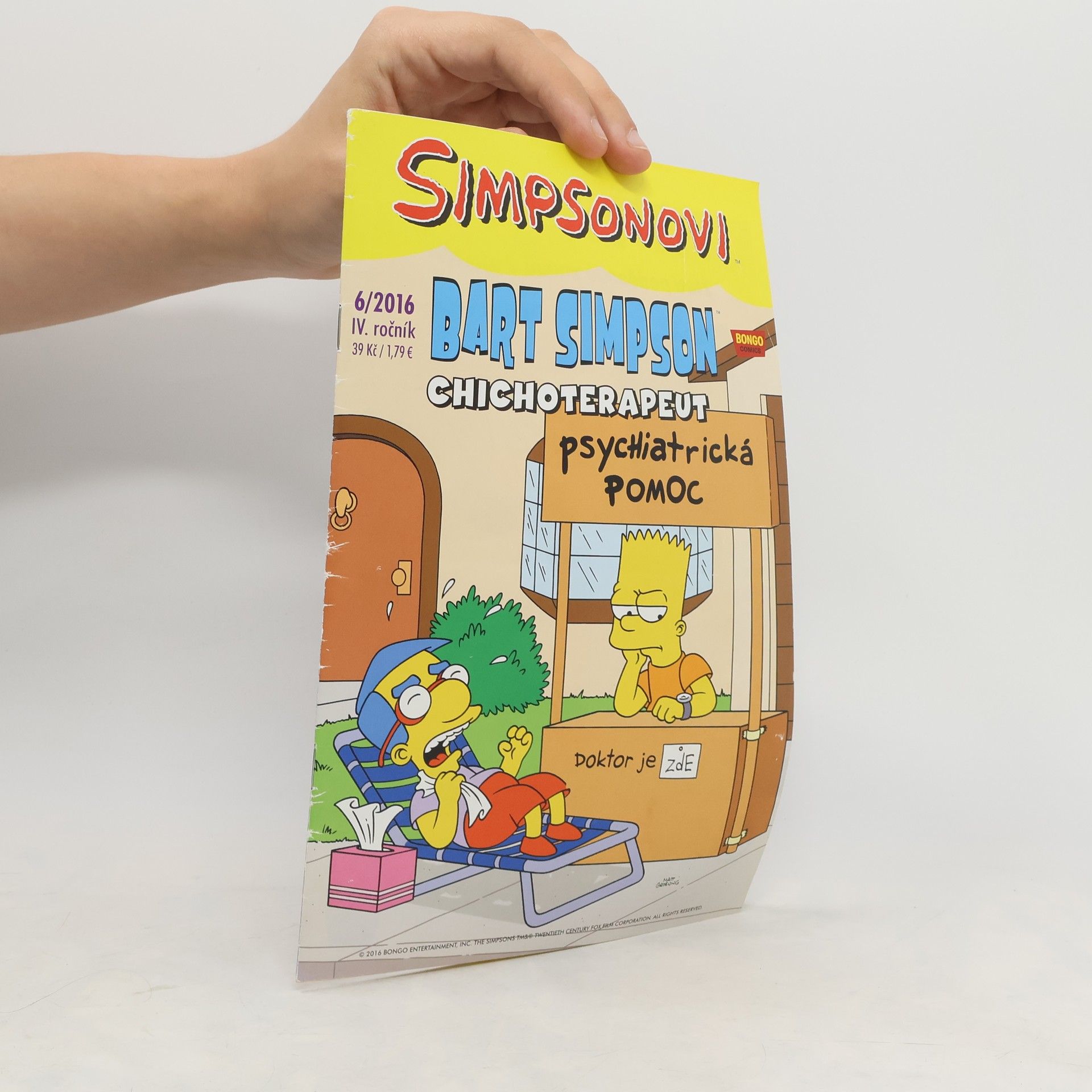 Matt Groening Simpsonovi 6/2016 IV. ročník. Bart Simpson chichoterapeut