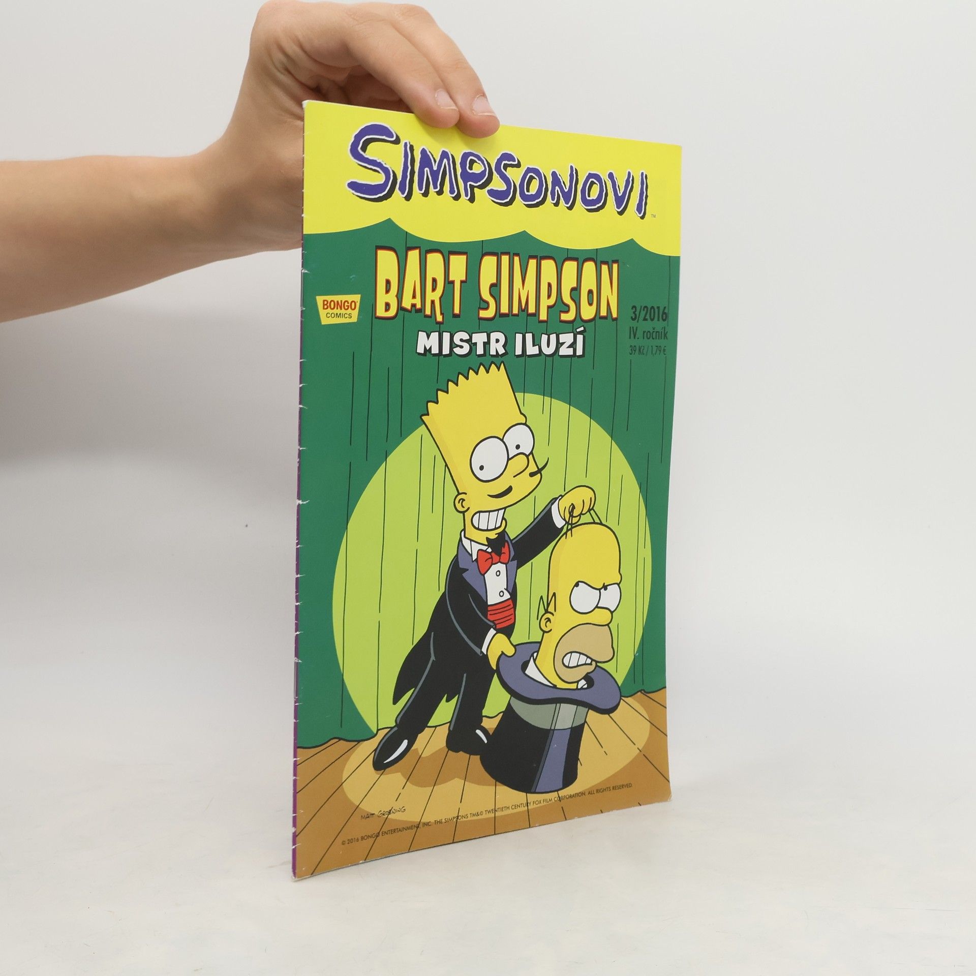 Matt Groening Simpsonovi. Bart Simpson mistr iluzí 3/2016