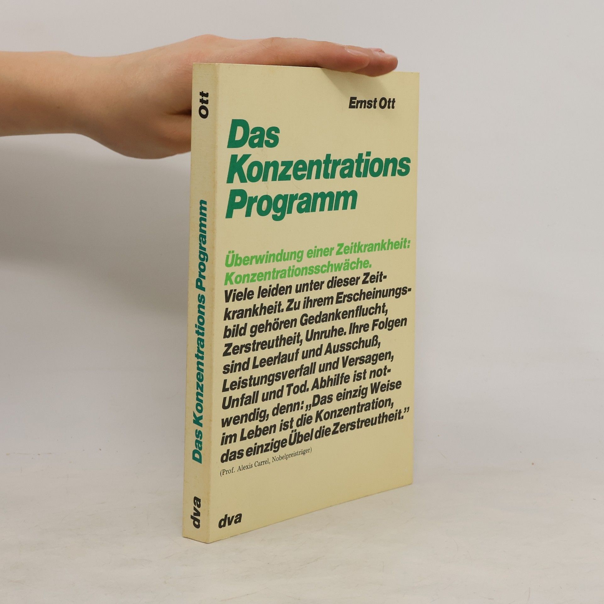 Ernst Ott Das Konzentrationsprogramm
