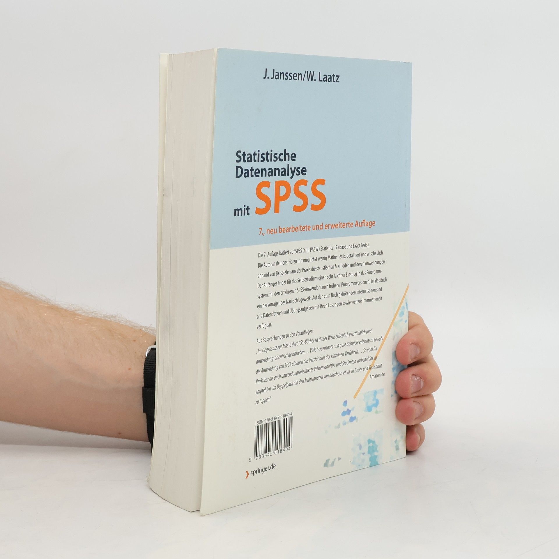 Jürgen Janssen Statistische Datenanalyse mit SPSS