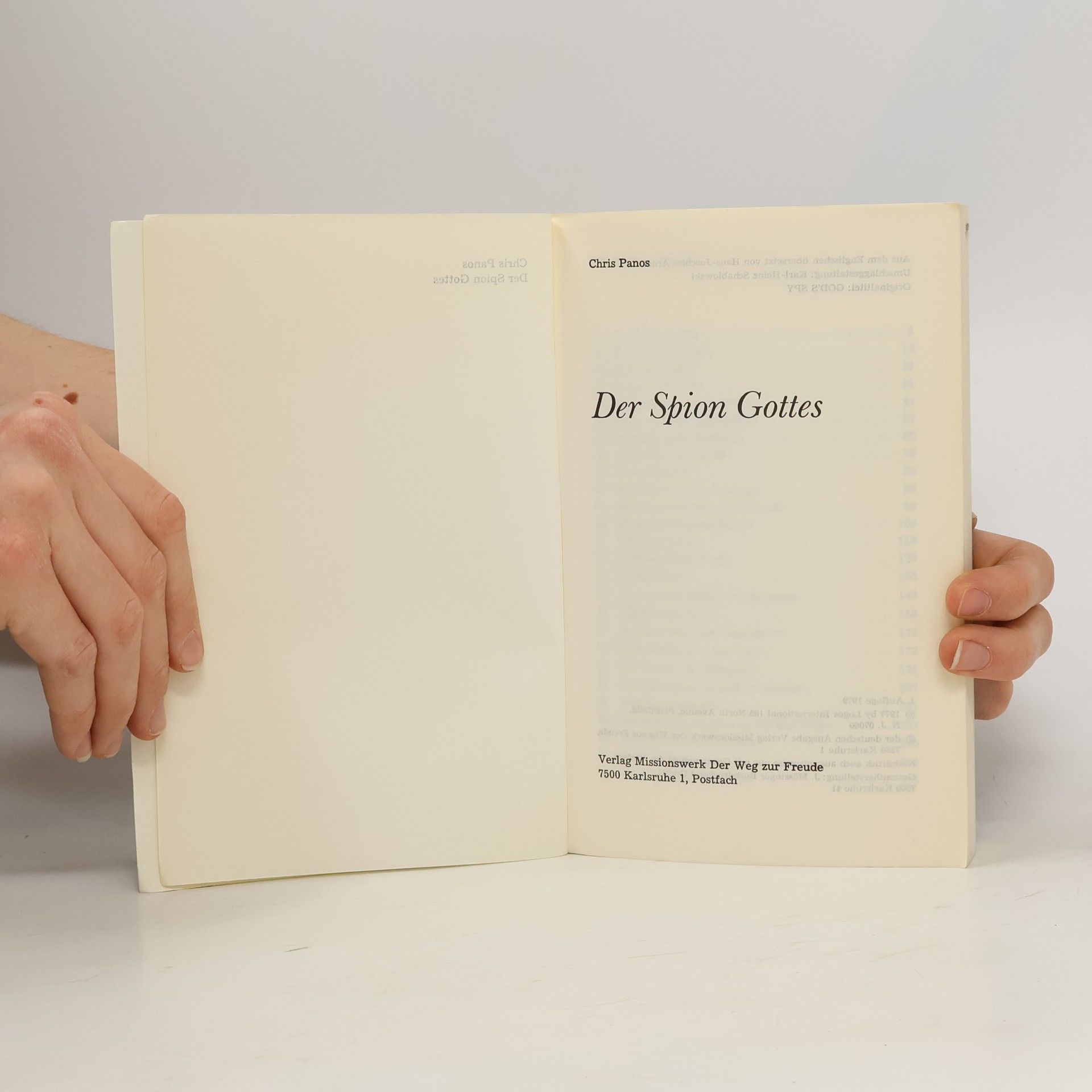 Chris Panos Der Spion Gottes