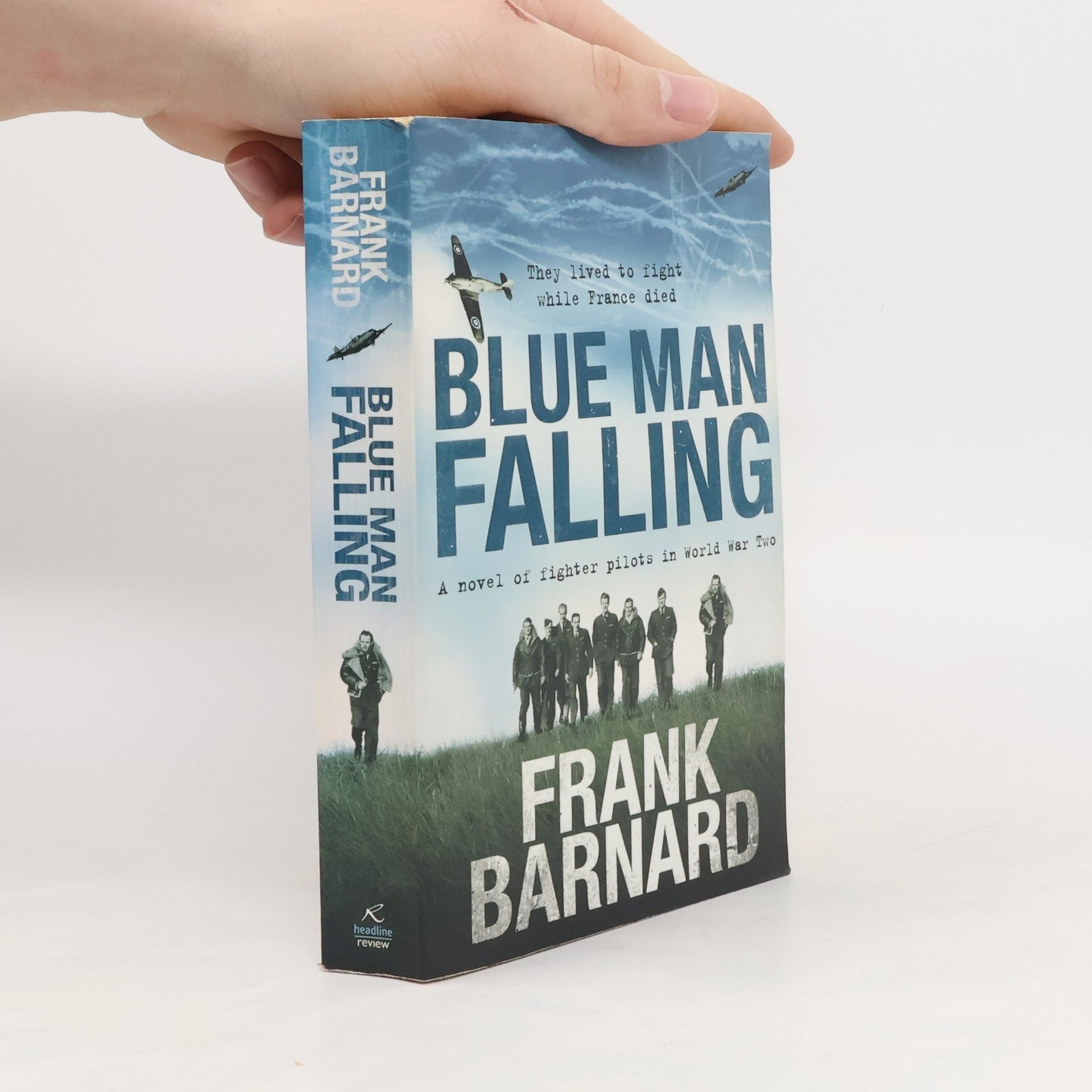 Frank Barnard Blue man falling