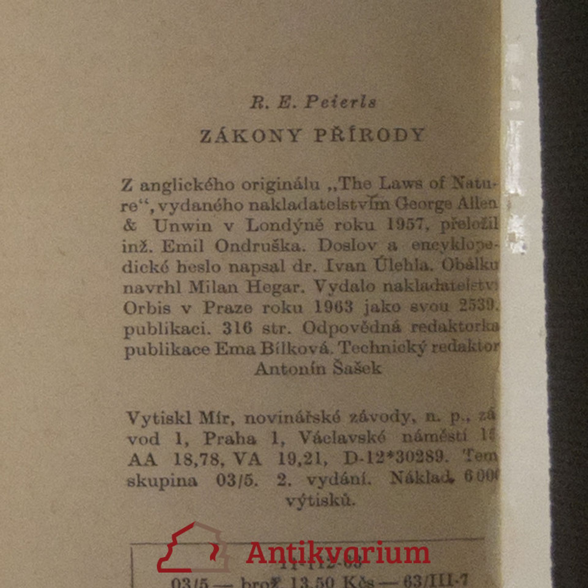 Rudolf Ernst Peierls Zákony přírody