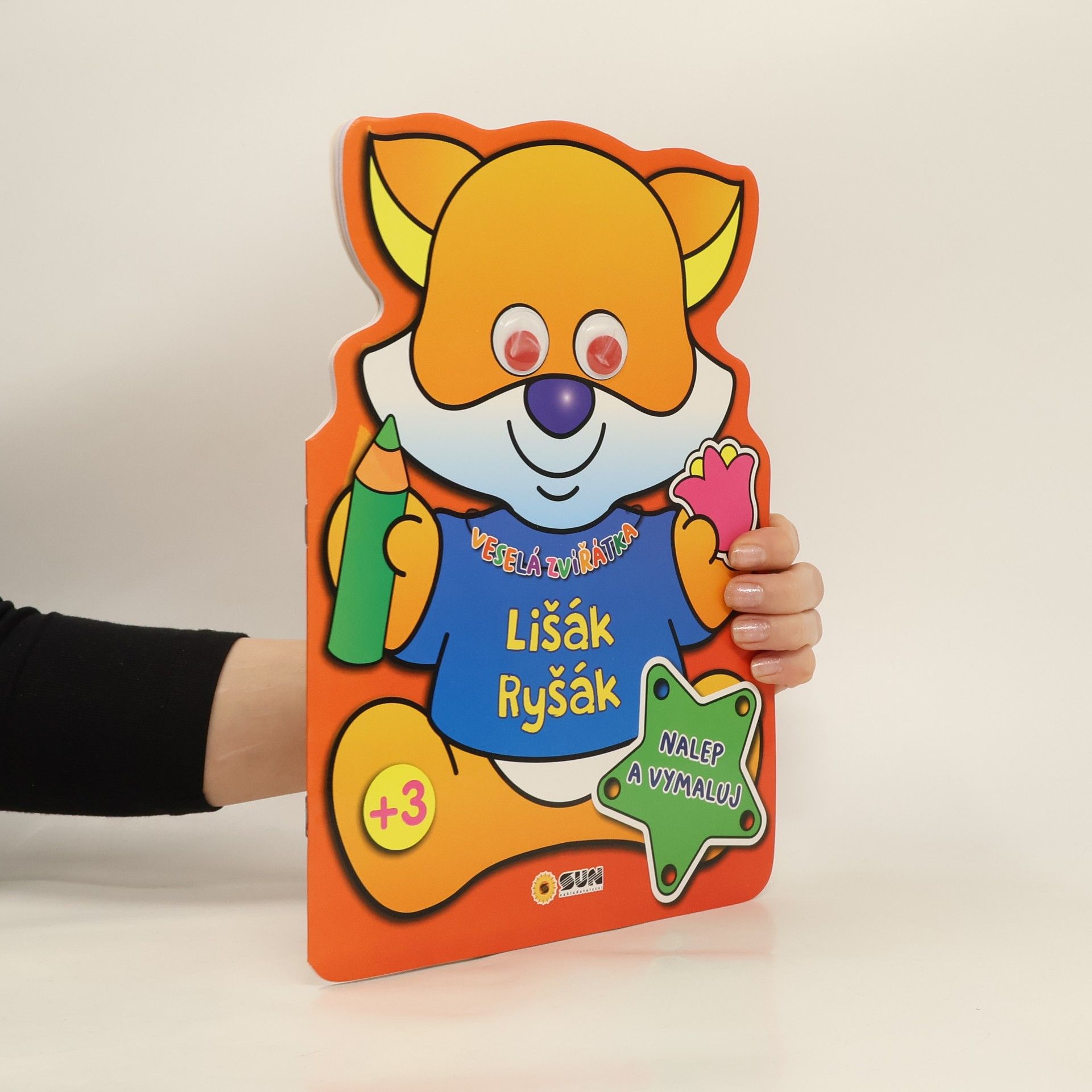 kolektiv Veselá zvířátka Lišák Ryšák - Nalep a Vymaluj