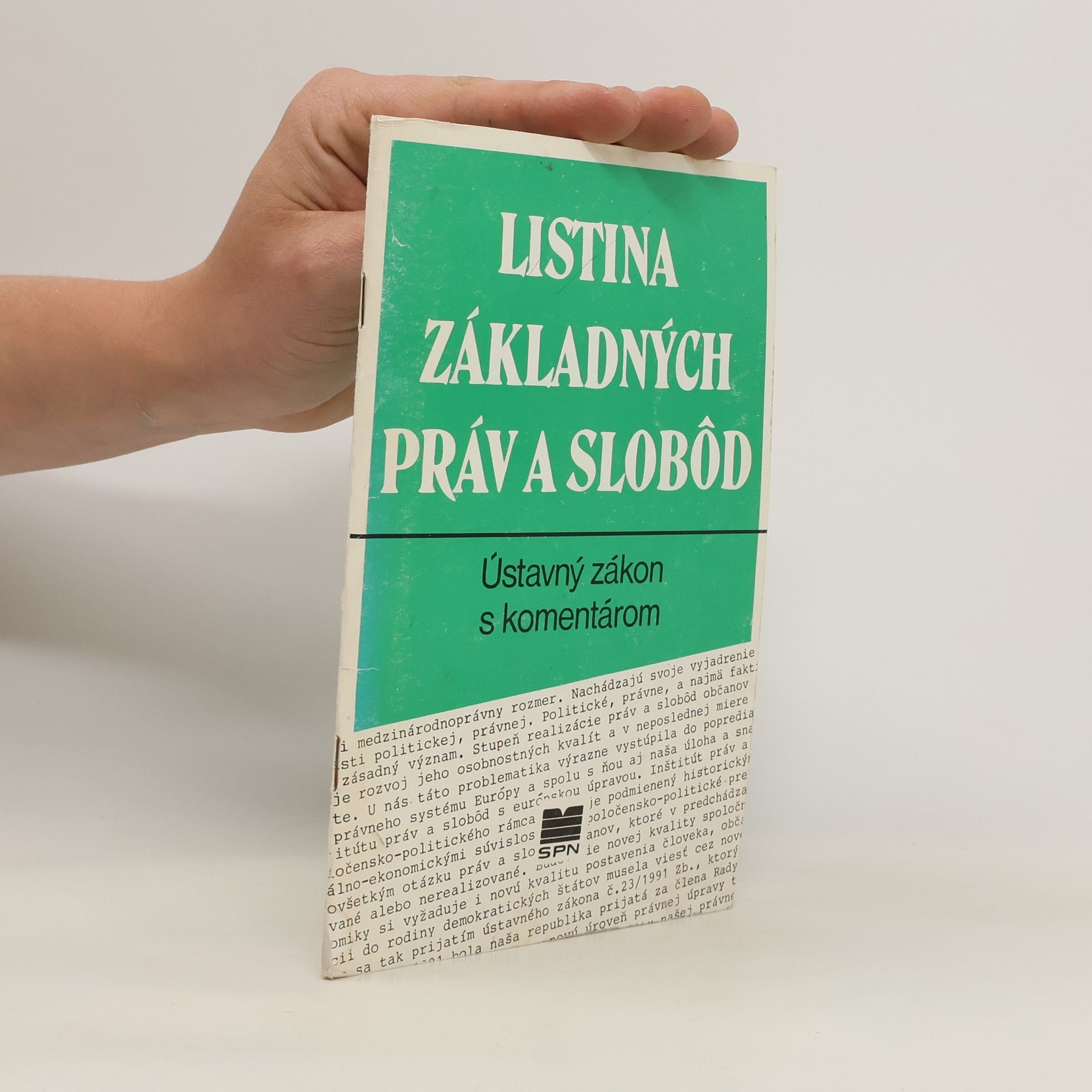 Collectif d'auteurs Listina základných práv a slobôd