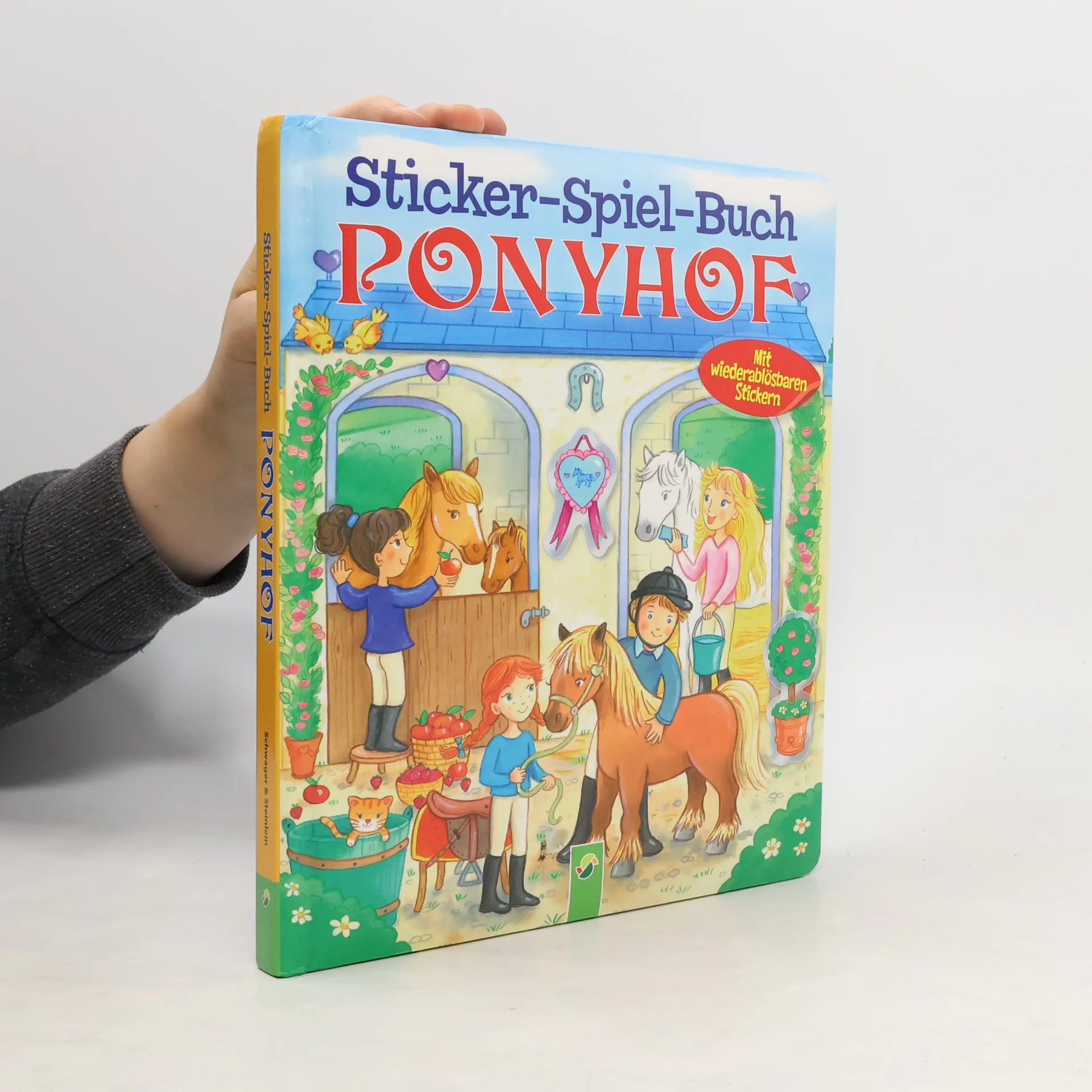 Sticker-Spiel-Buch Ponyhof | Buch | Isabel Taylor