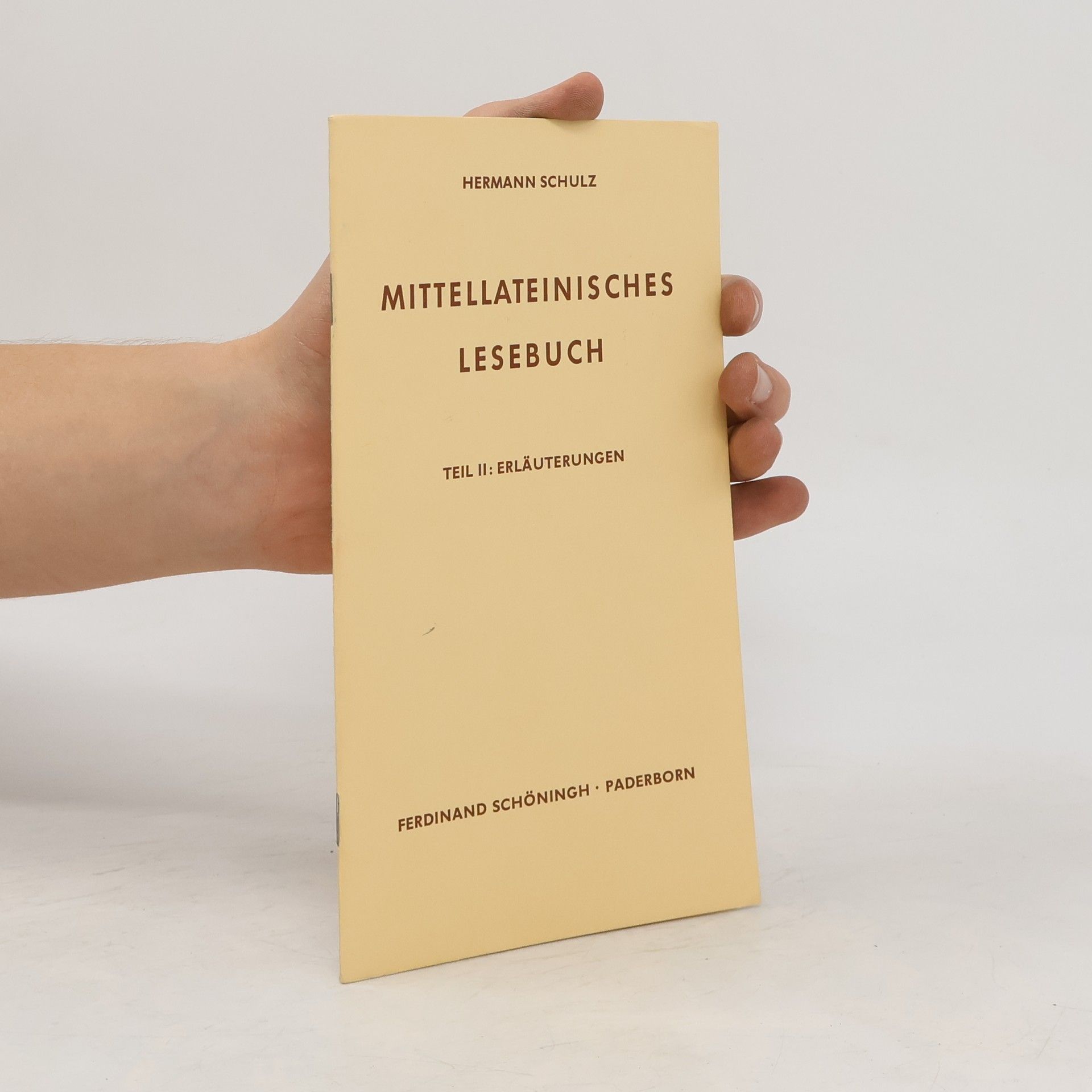 Helmut Schulz Mittellateinisches Lesebuch. Teil II.
