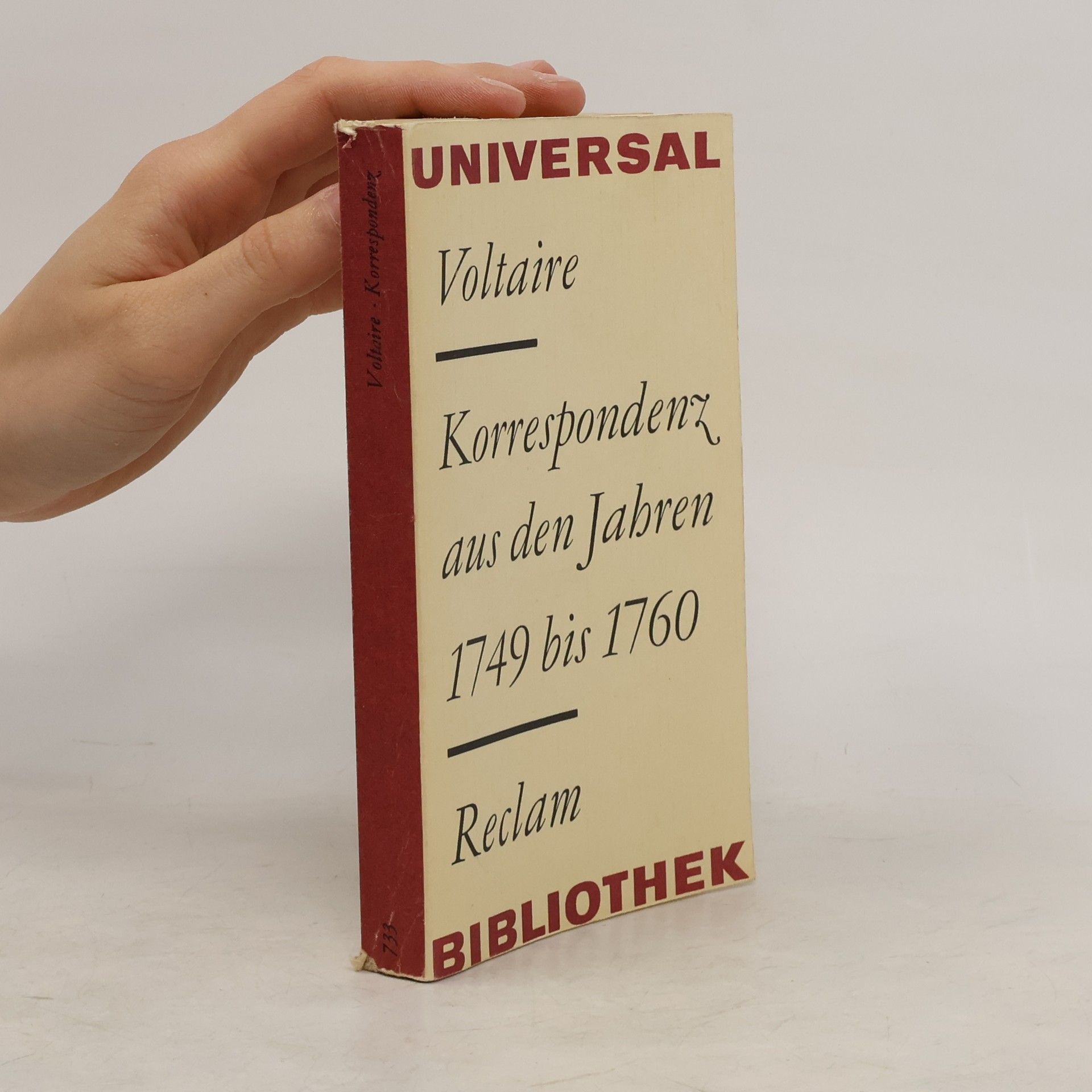 Voltaire Korrespondenz aus den Jahren 1749 bis 1760