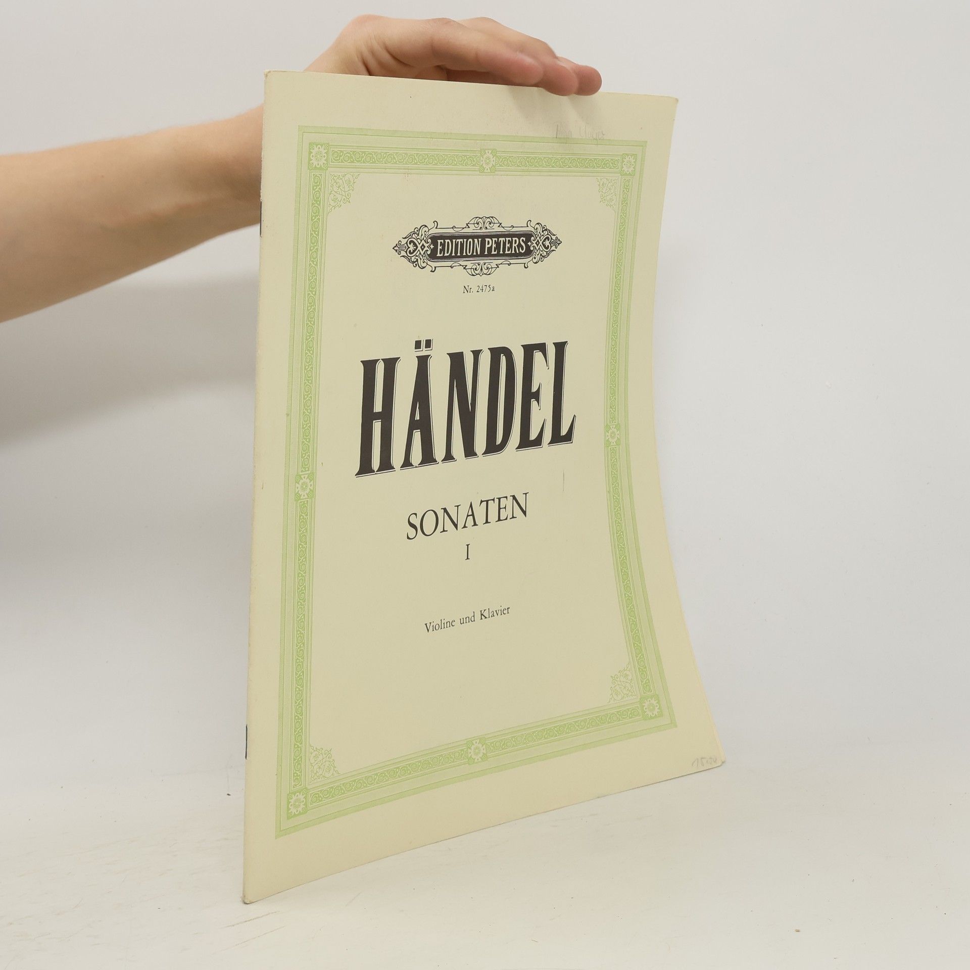 Georg Friedrich Händel Händel Sonaten I. Violine und Klavier