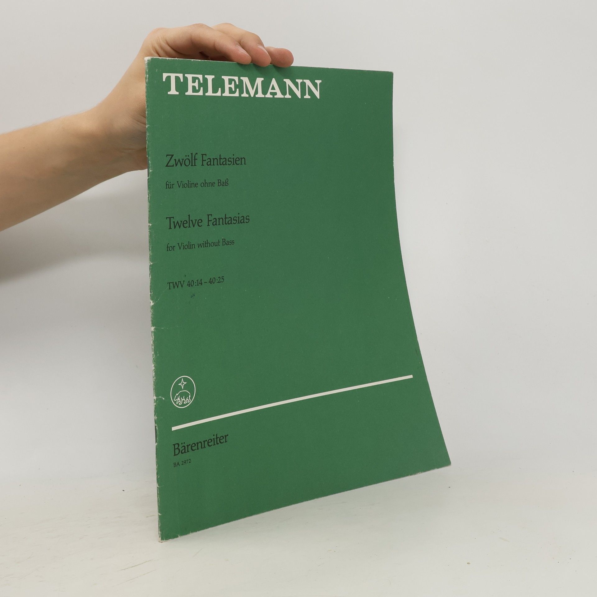 Georg Philipp Telemann Zwölf Fantasien für Violine ohne Baß