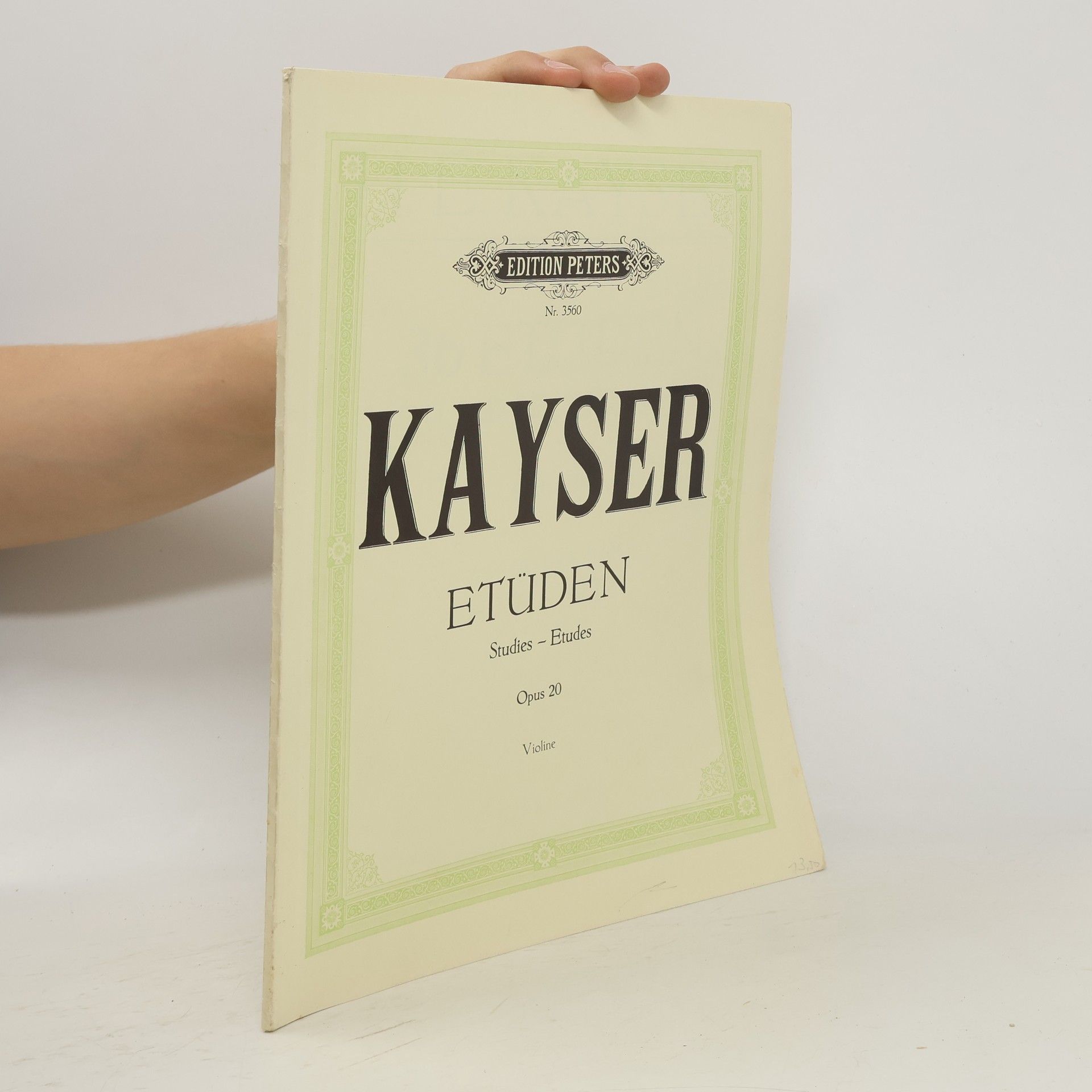 Collectif d'auteurs Kayser op. 20