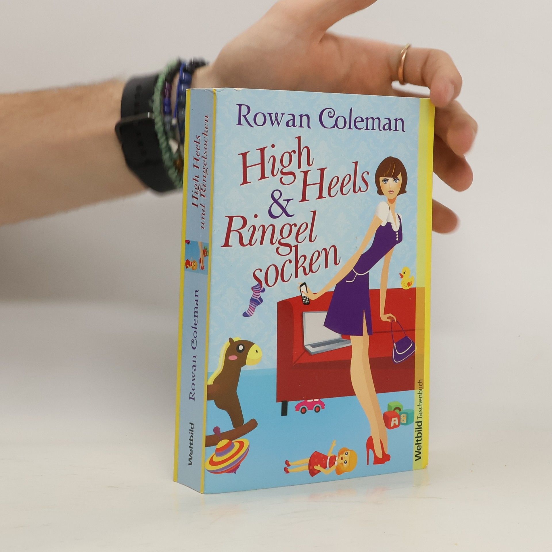Rowan Coleman High Heels und Ringelsocken