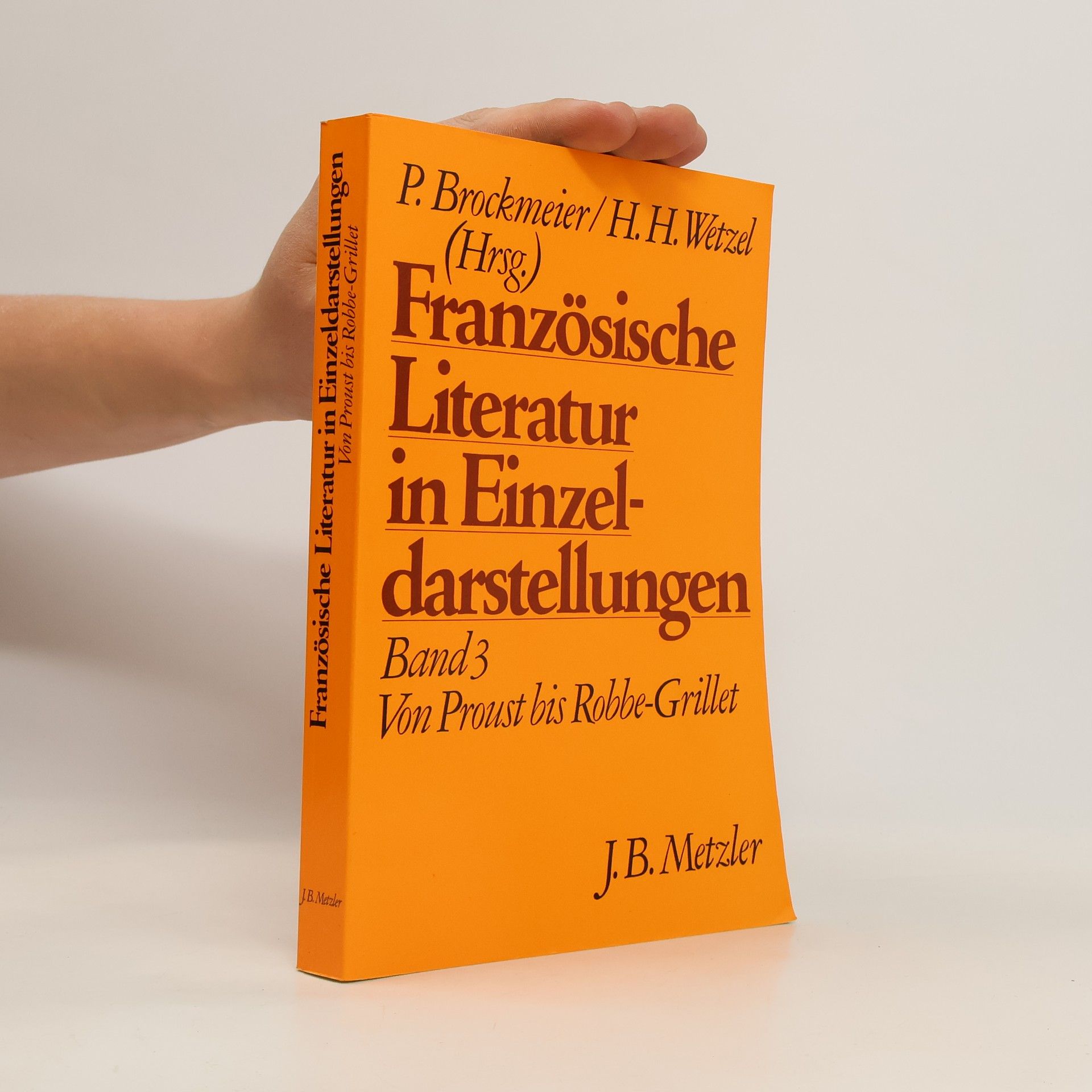Peter Brockmeier Französische Literatur in Einzeldarstellungen 3