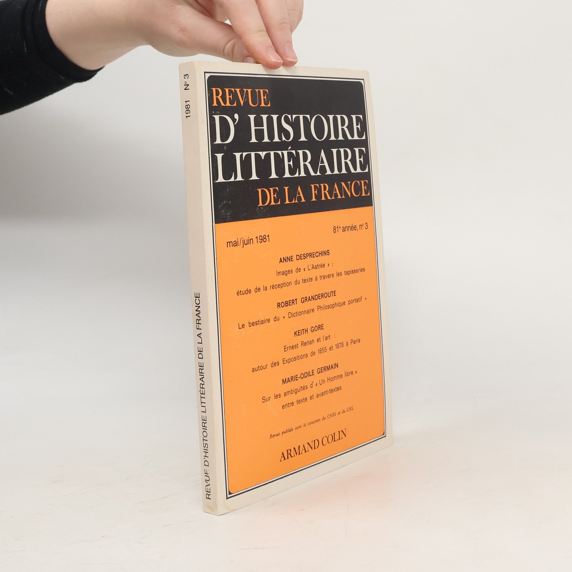 kolektiv Revue d' histoire littéraire de la France. Mai/Juin 1981
