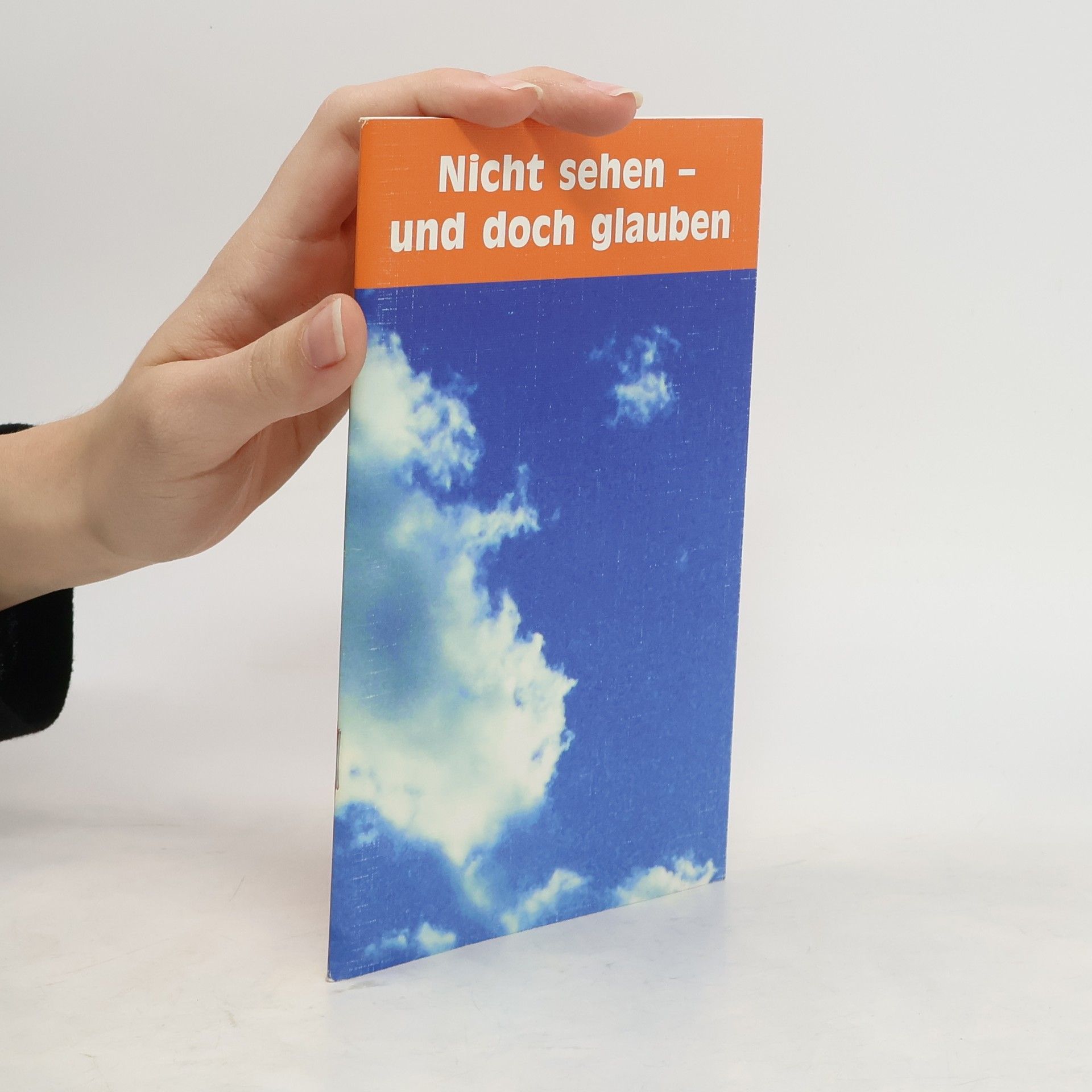Gottfried Wachler Nicht sehen - und doch glauben