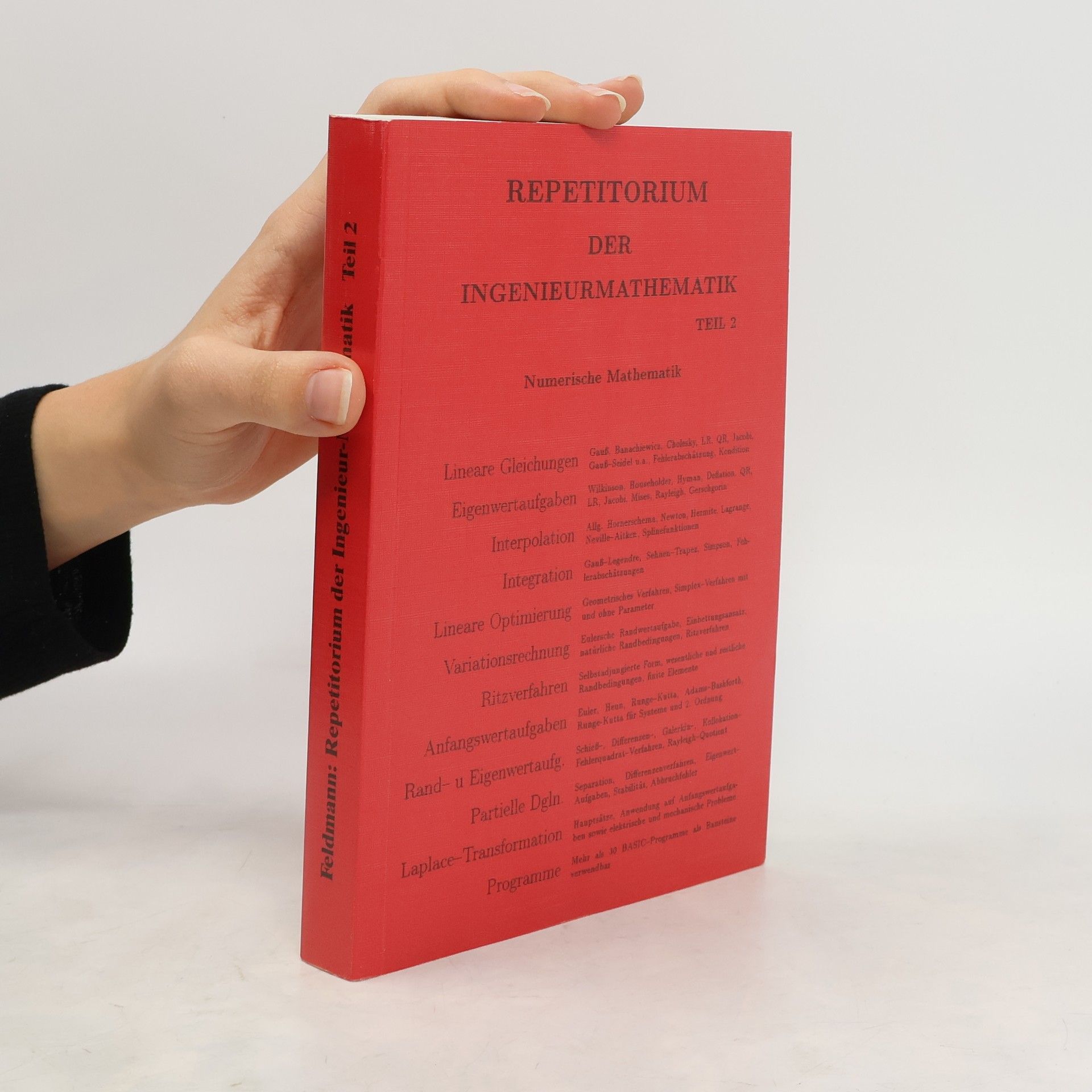 Dietrich Feldmann Repetitorium der Ingenieur-Mathematik