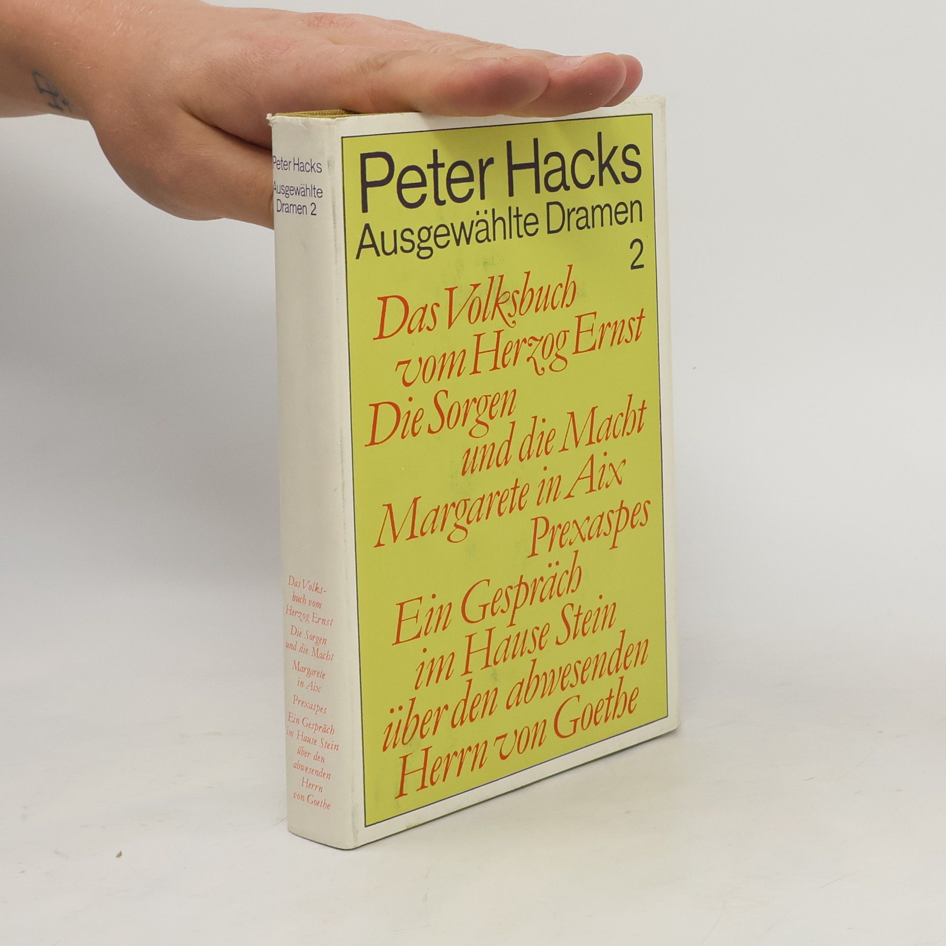 Peter Hacks Ausgewählte Dramen 2