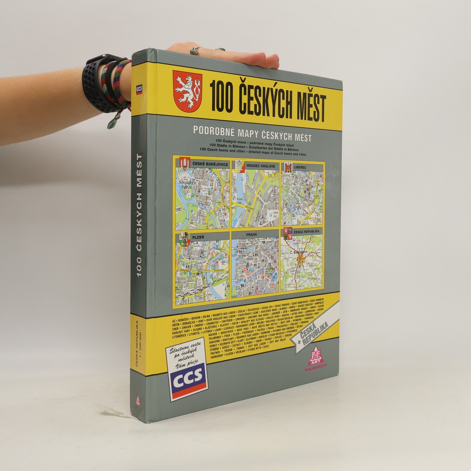Autores varios 100 českých měst. Podrobné mapy českých měst