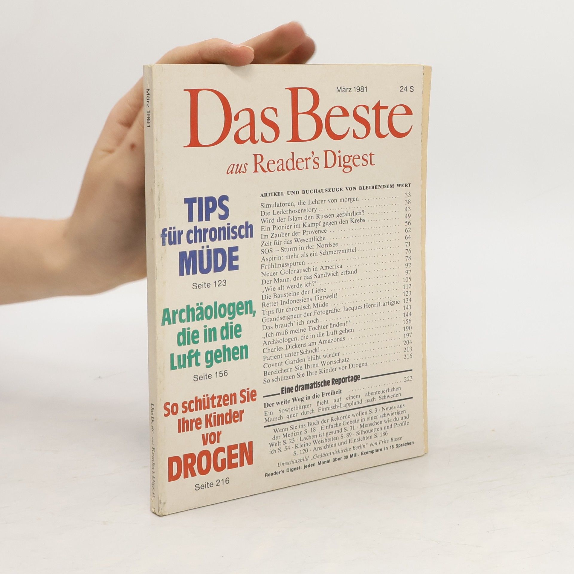 Collectif d'auteurs Reader's Digest. Das Beste März/1981
