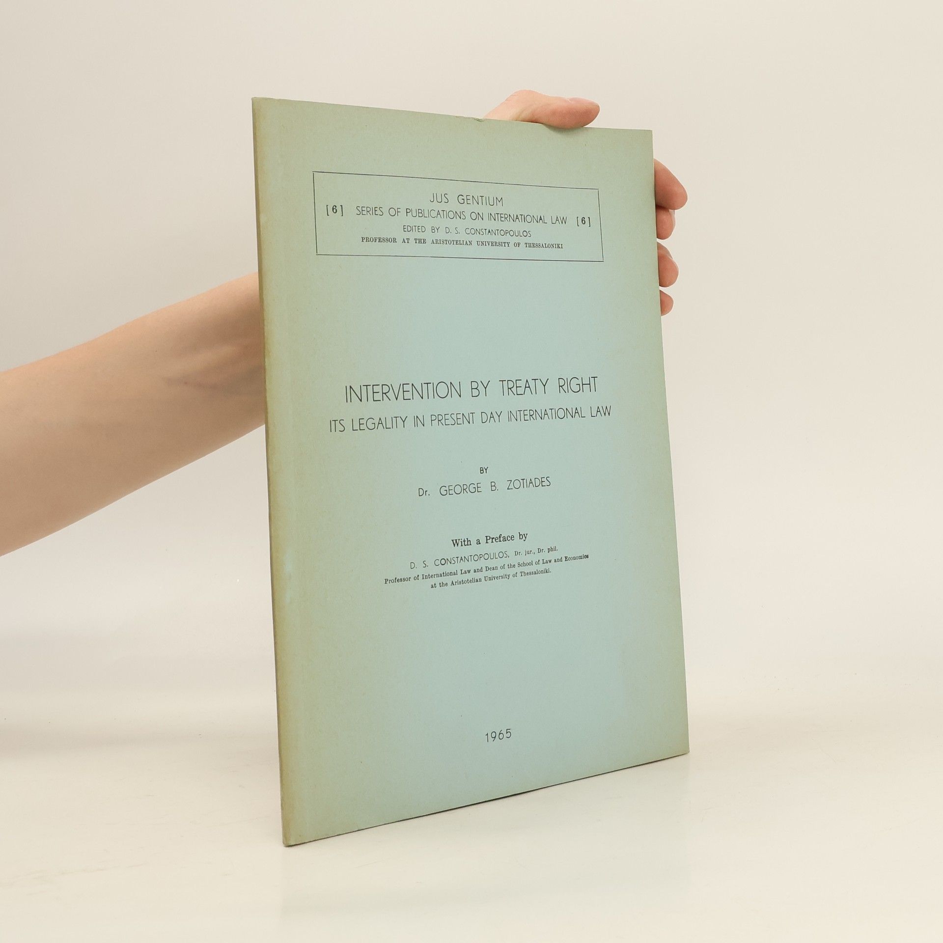 George B. Zotiades Intervention by Treaty Right
