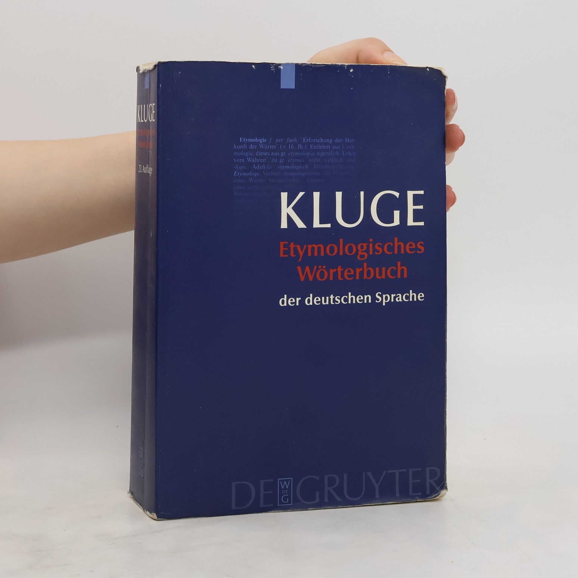 Friedrich Kluge Etymologisches Wörterbuch der deutschen Sprache