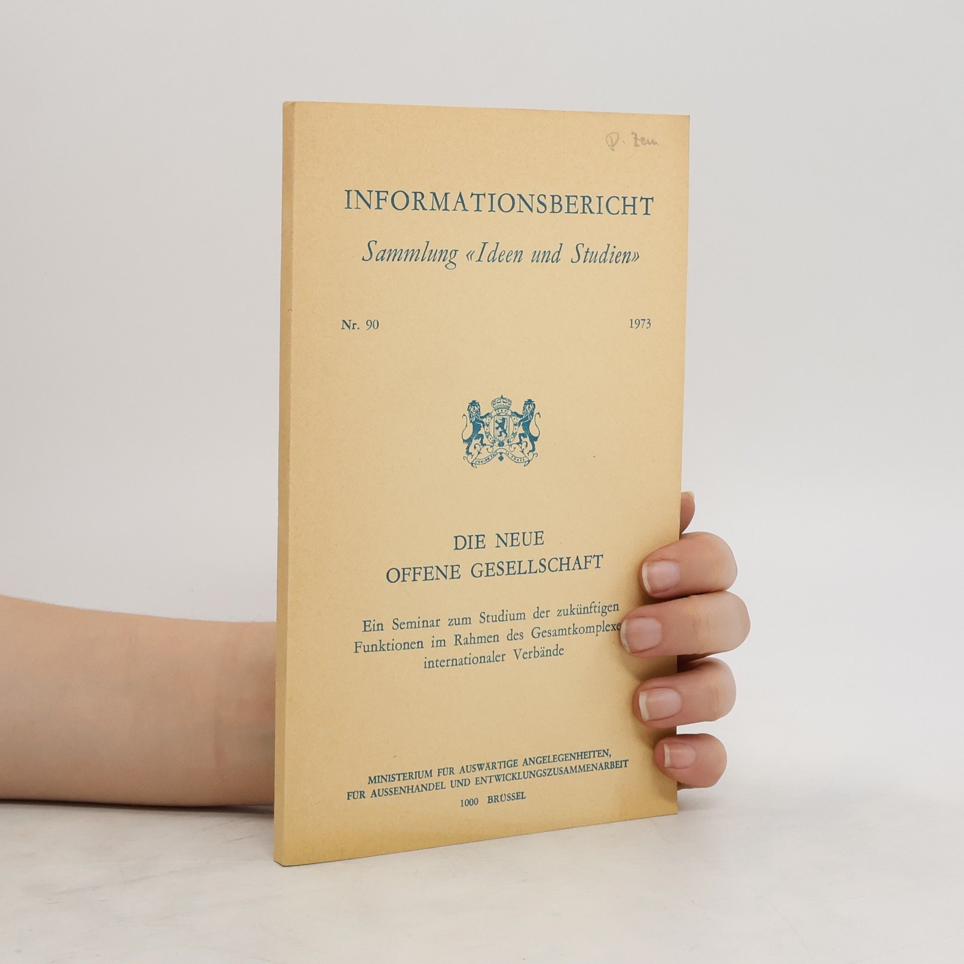 Autores varios Informationsbericht Sammlung Ideen und Studien