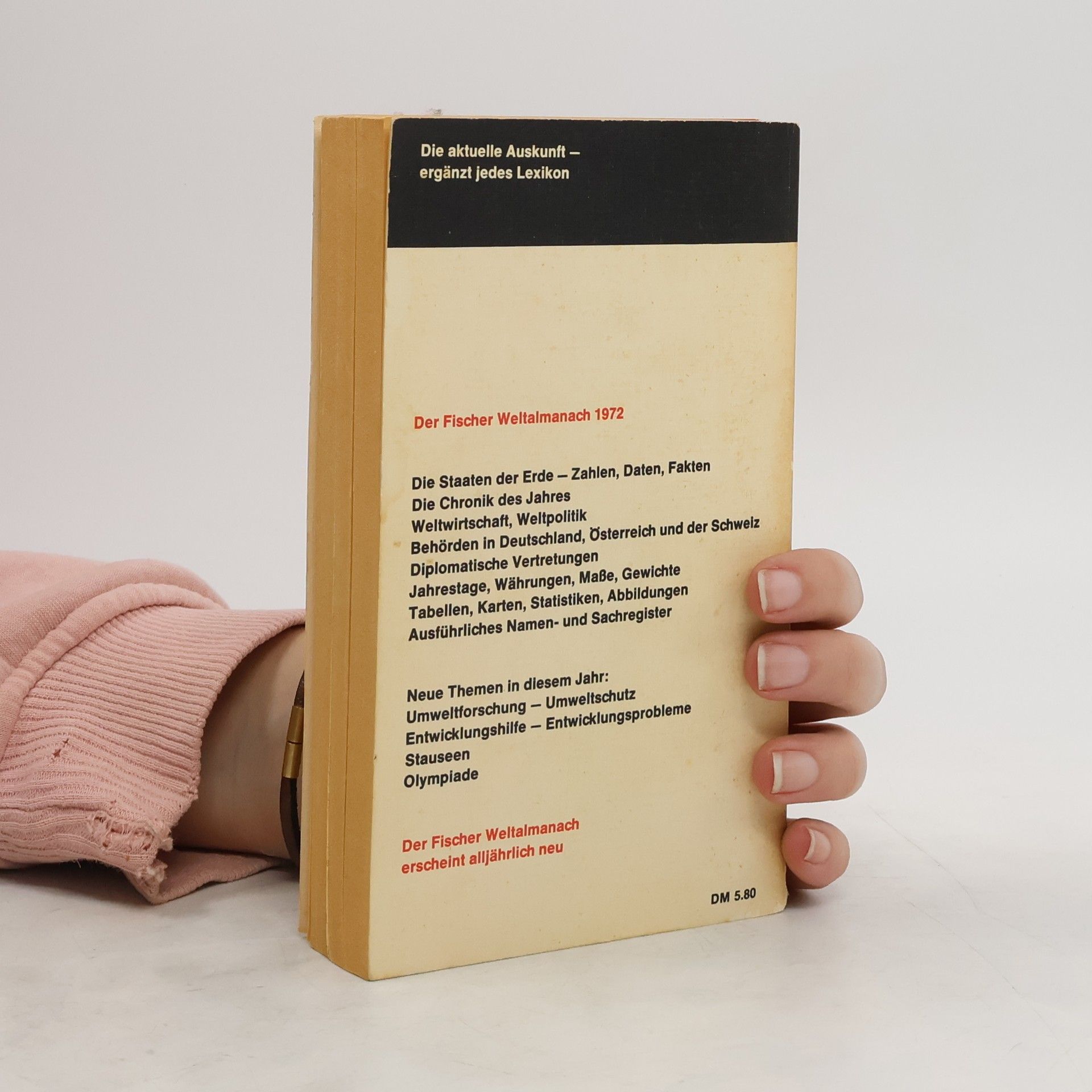 kolektiv Der Fischer-Weltalmanach 1972. Zahlen Daten Fakten.