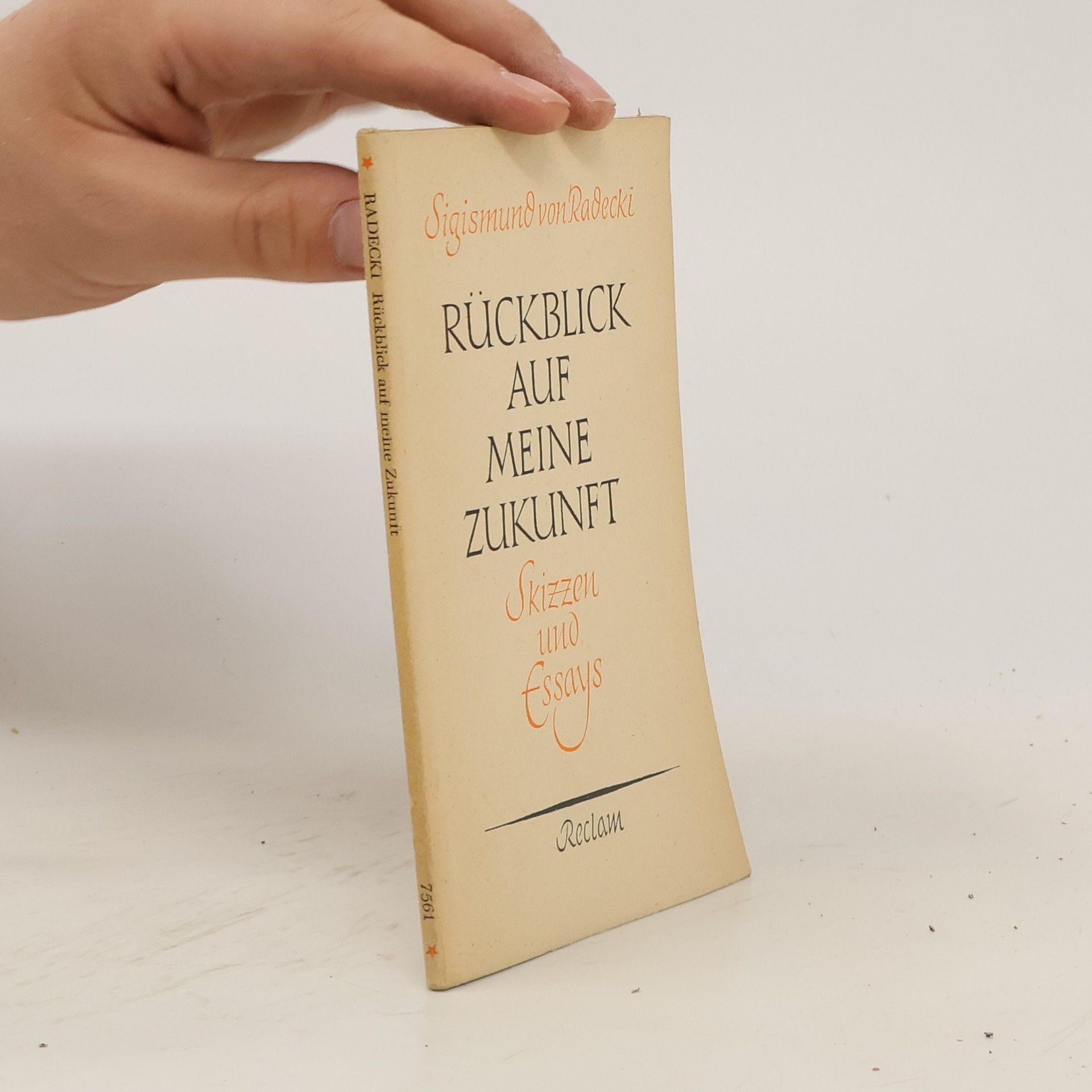 Sigismund von Radecki Rückblick auf meine Zukunft