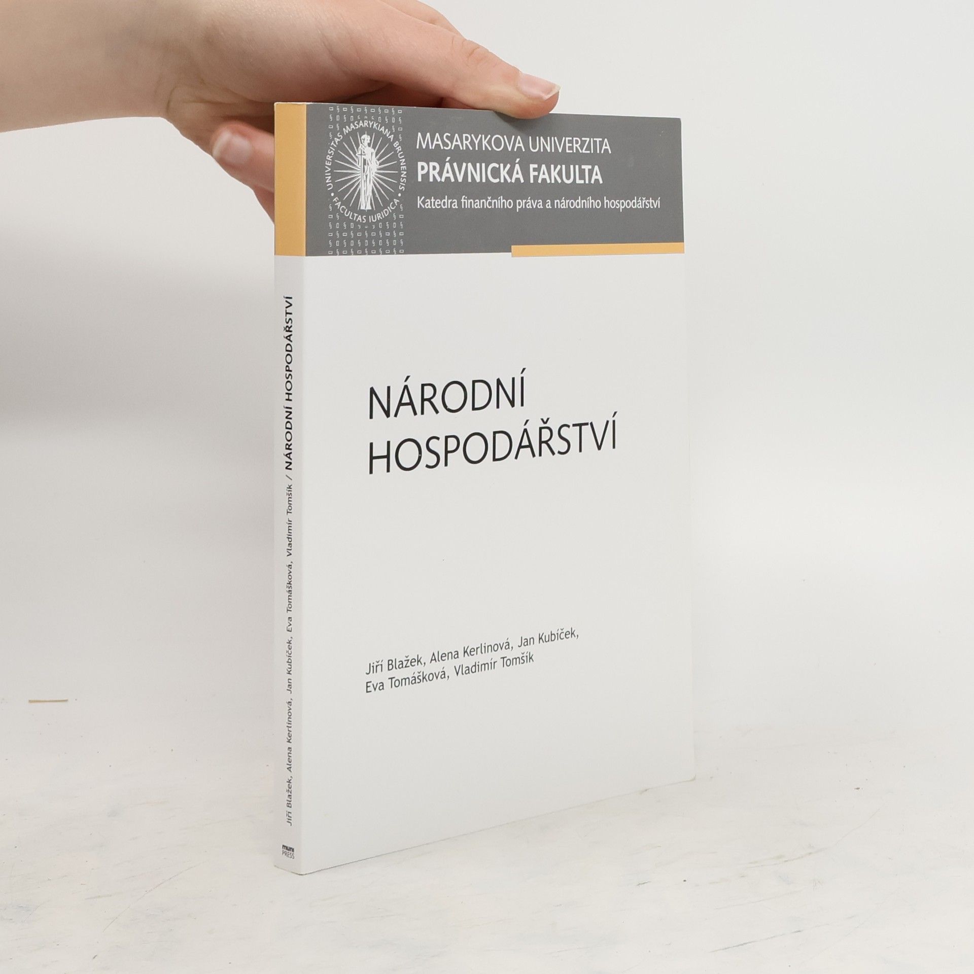 Vladimír Tomšík Národní hospodářství