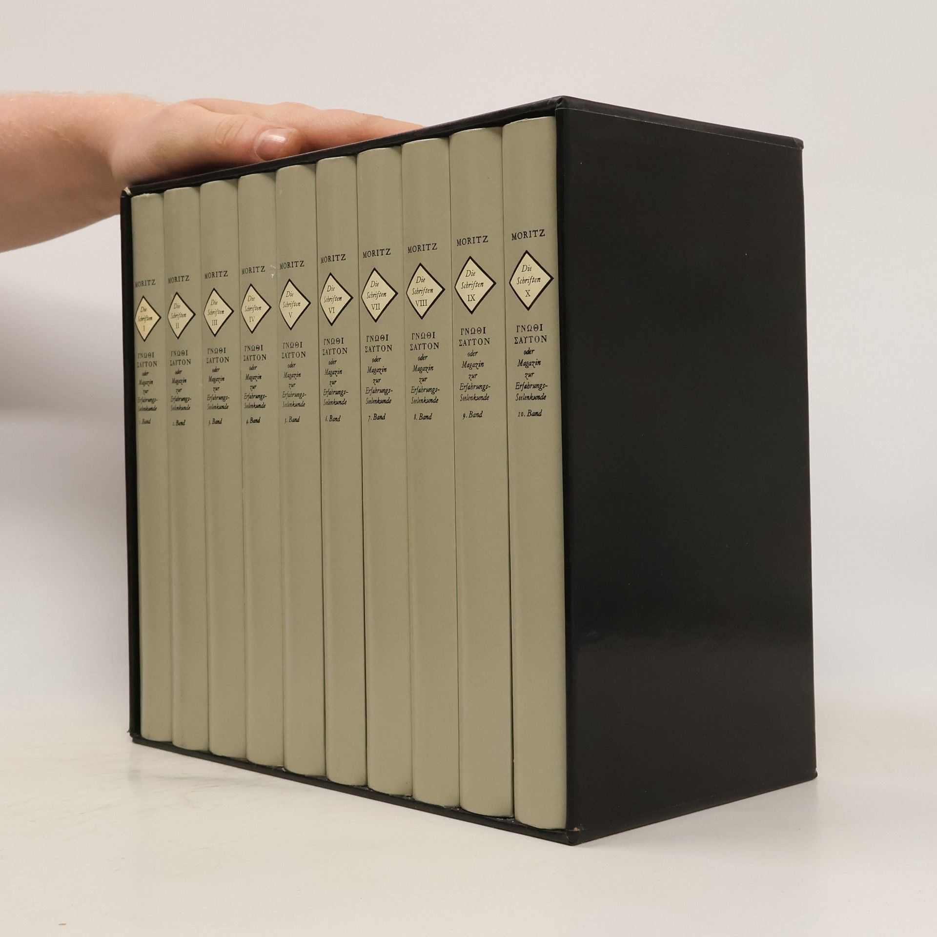 Moritz Die Schriften ΓΝΩΘΙ ΣΑΥΤΟΝ oder Magazin zur Erfahrungsseelenkunde 1-10