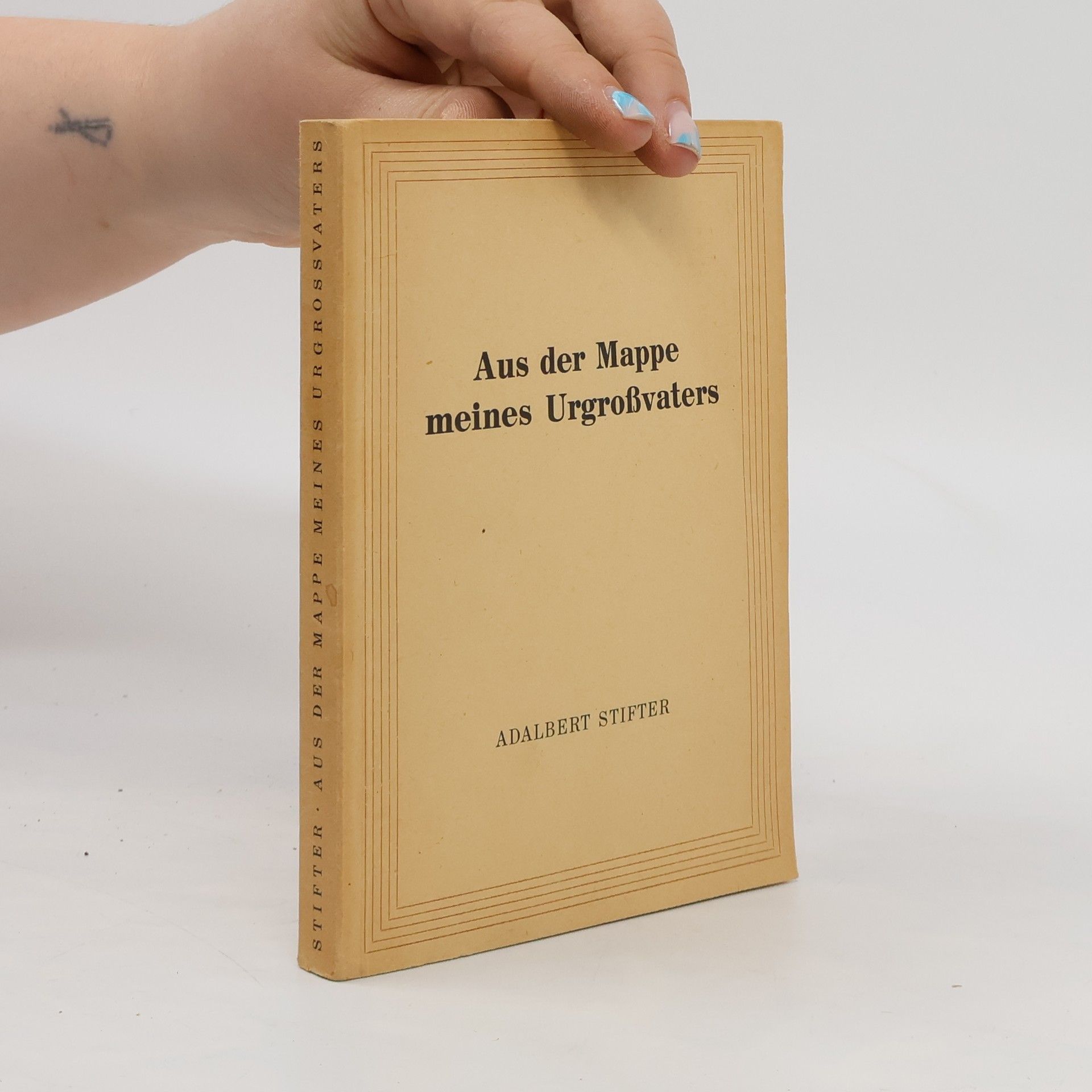Adalbert Stifter Aus der Mappe meines Urgroßvaters
