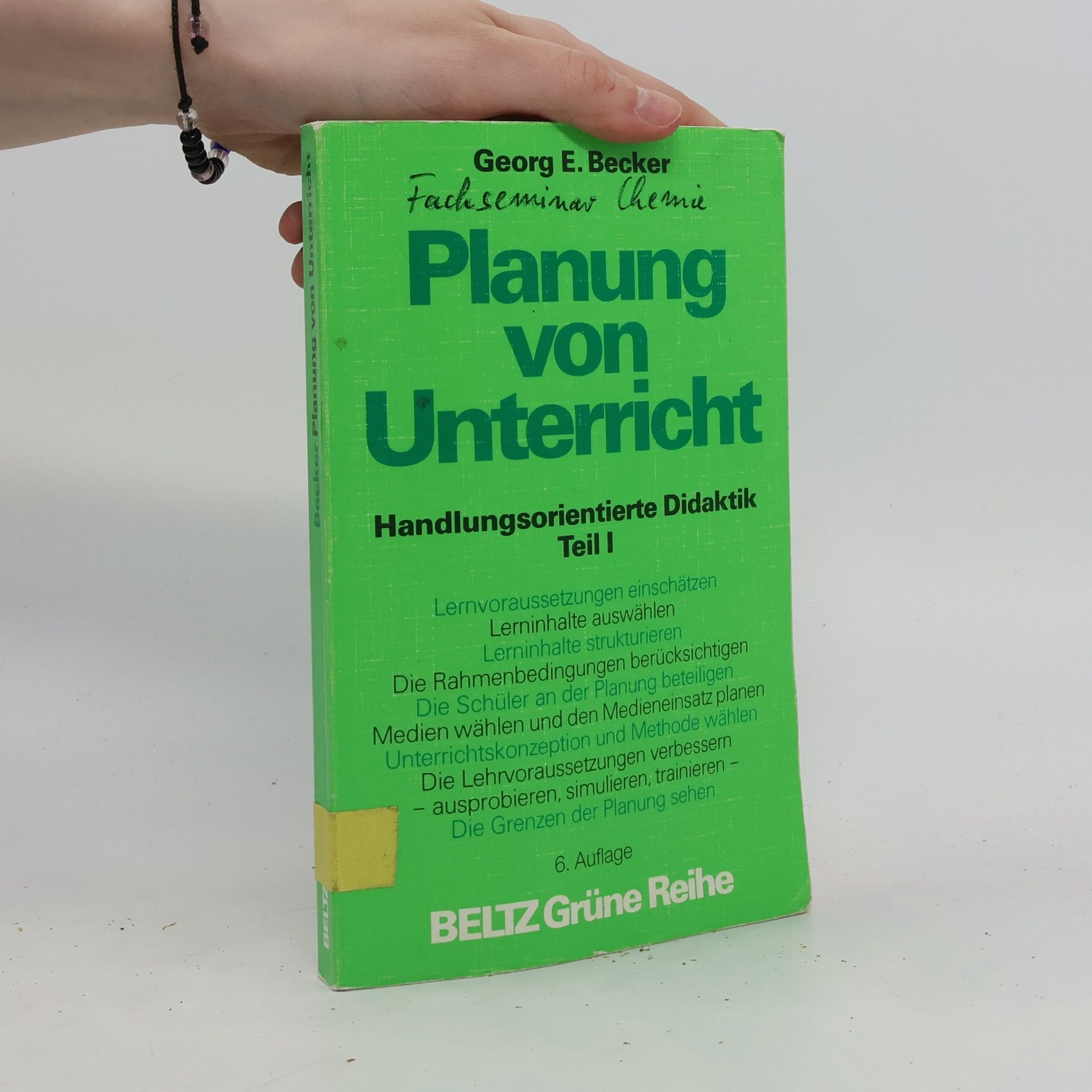 Georg E. Becker Planung von Unterricht