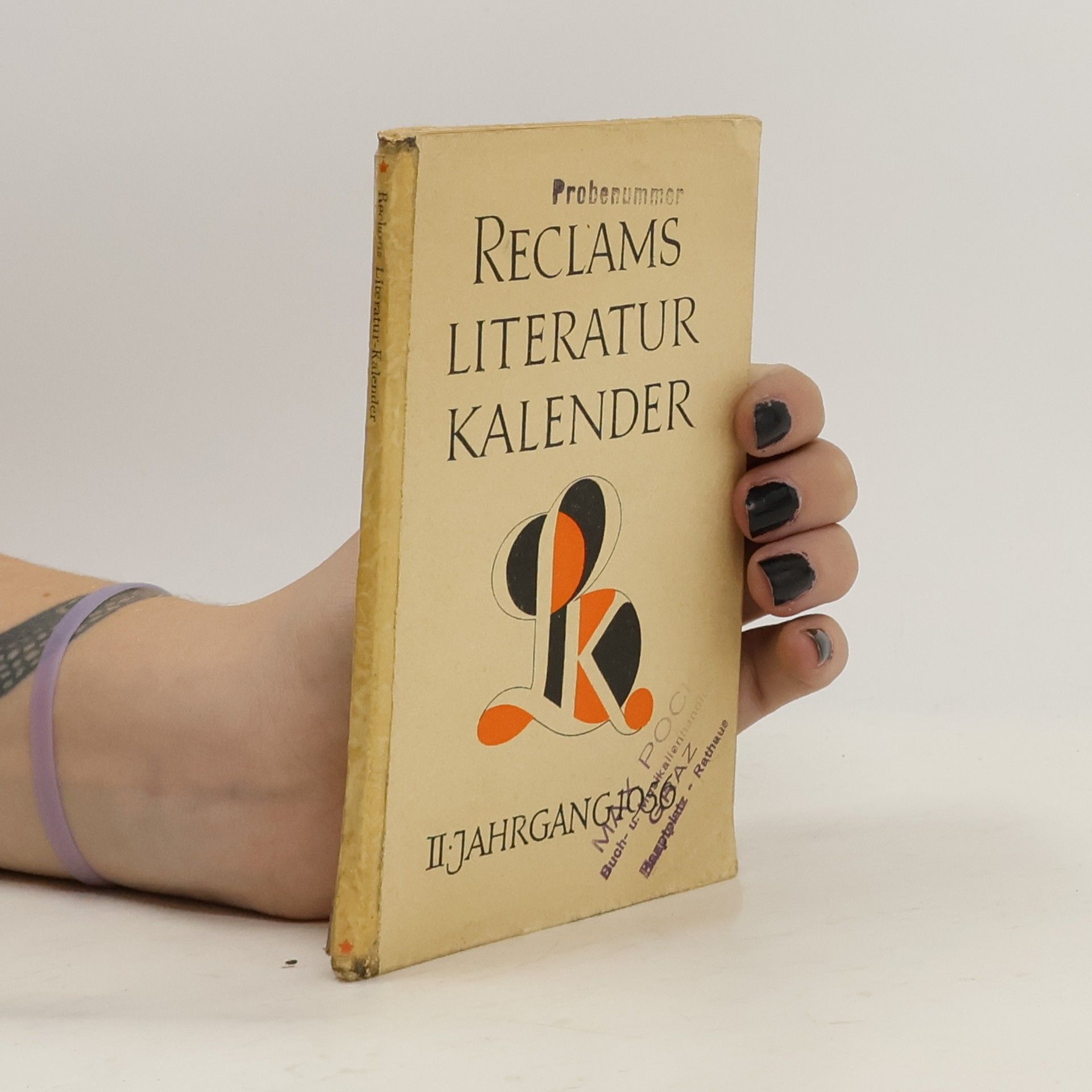 AA.VV. Reclams Literatur Kalender II. Jahrgang 1956