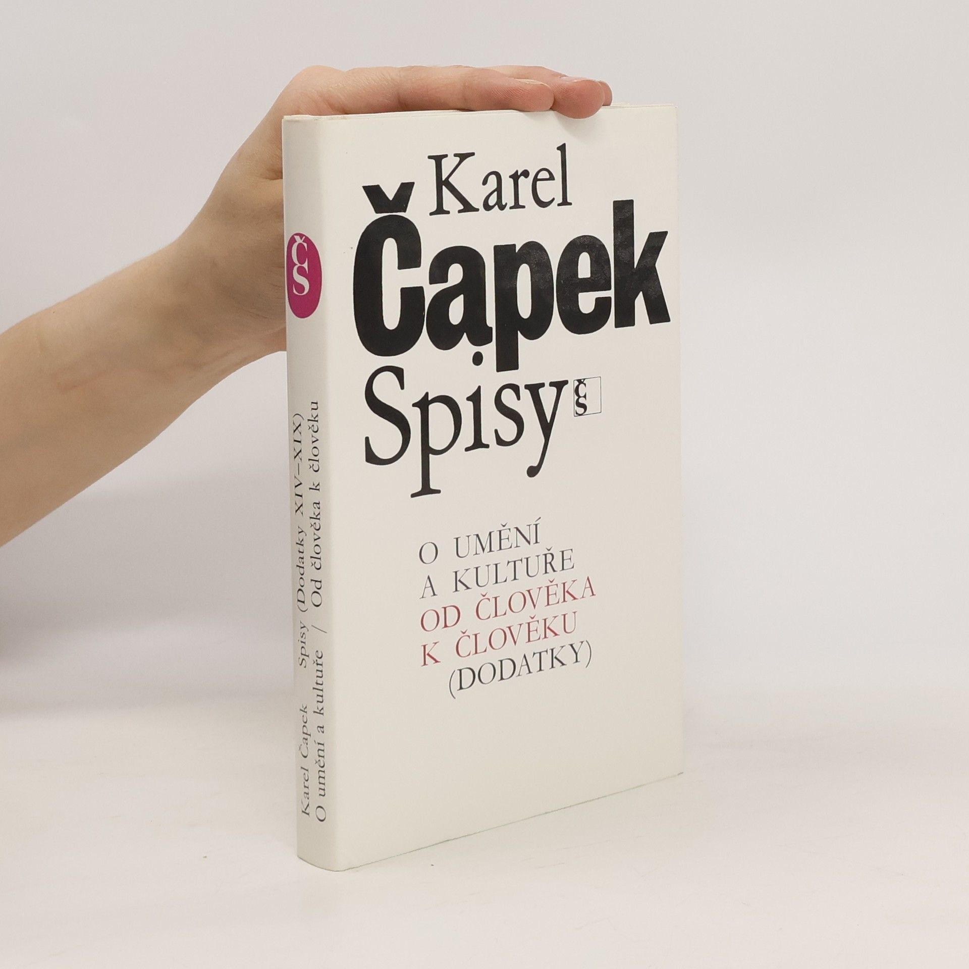 Karel Čapek O umění a kultuře. Od člověka k člověku (Dodatky)