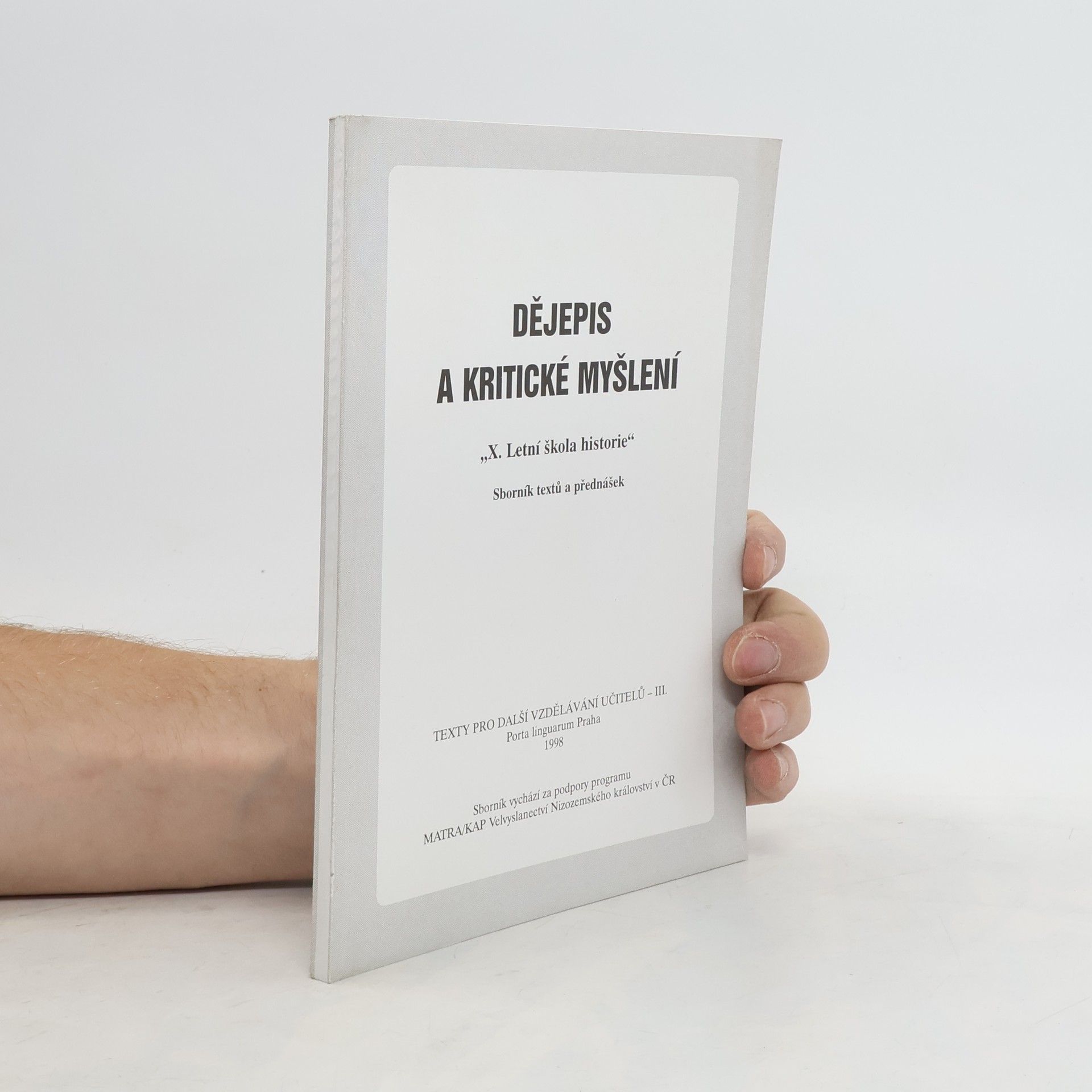 Collectif d'auteurs Dějepis a kritické myšlení