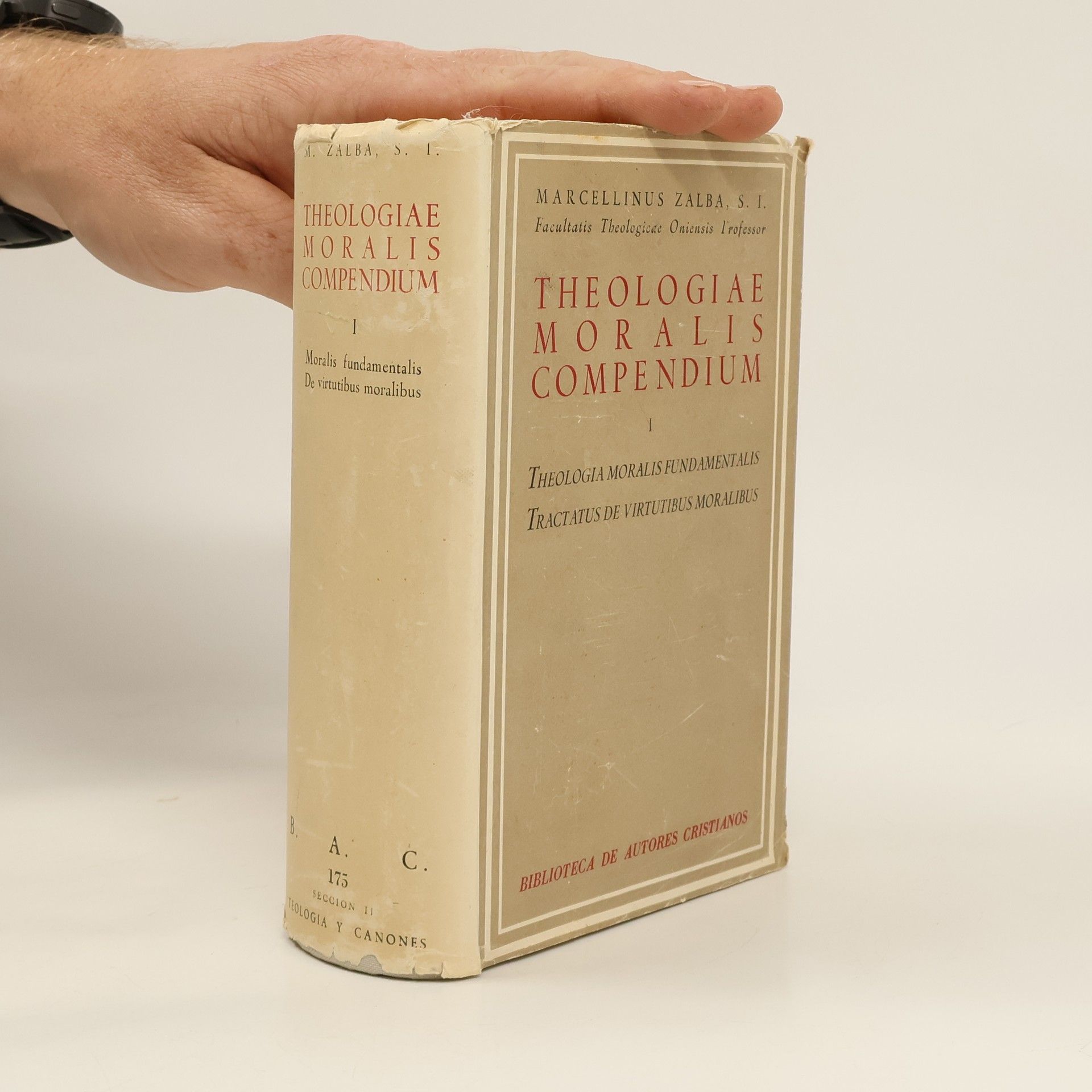 Marcellino Zalba Theologiae moralis compendium I. Theologia moralis fundamentalis. Tractatus de virtutibus moralibus