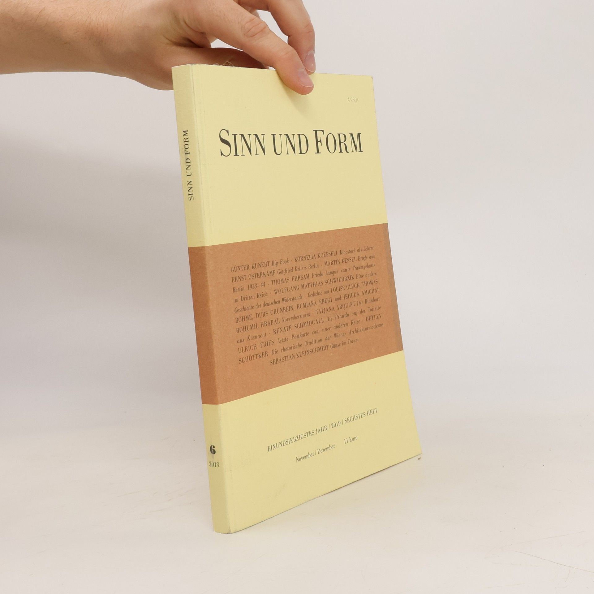 Collectif d'auteurs Sinn und Form 6/2019