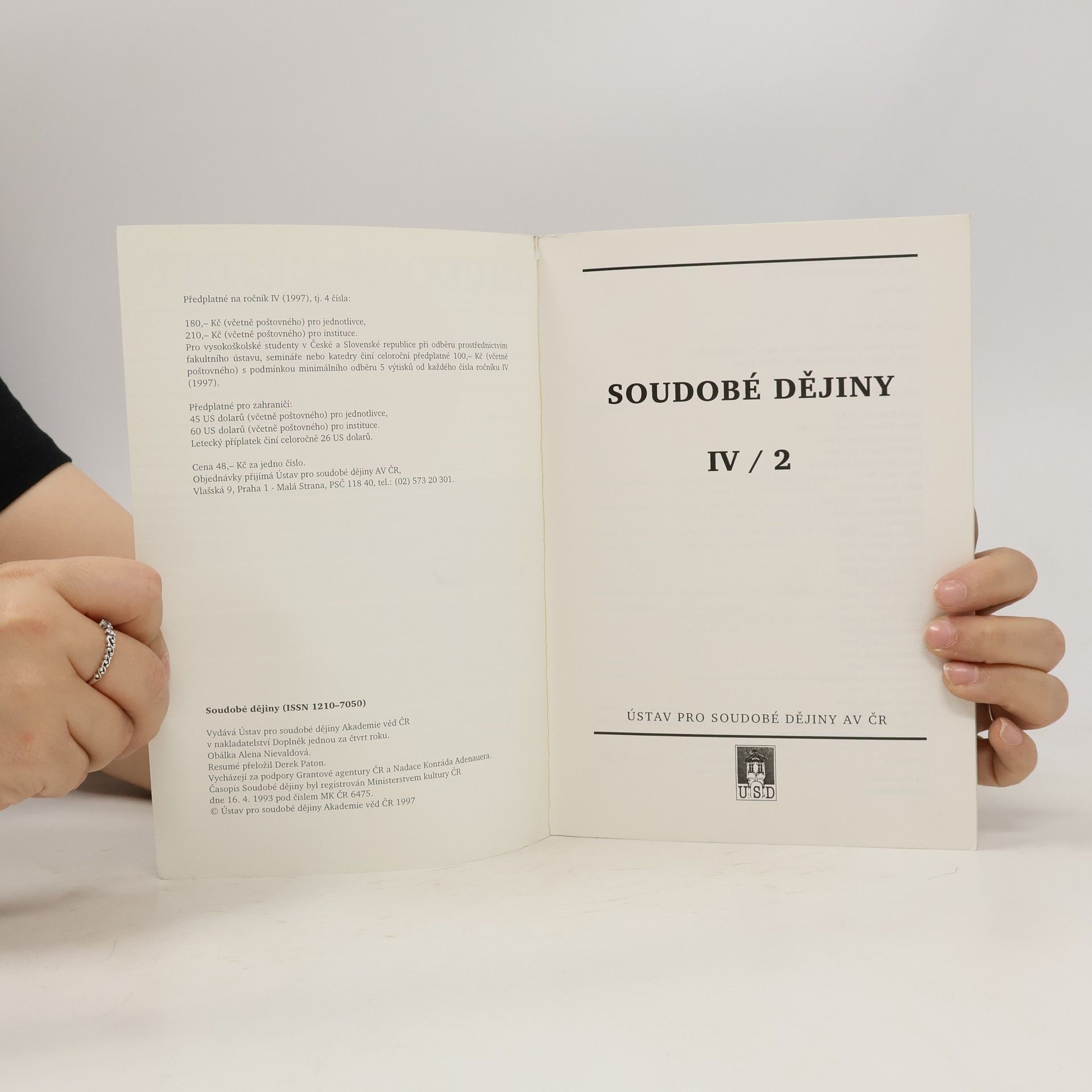Kolektív autorov Soudobé dějiny 2/97