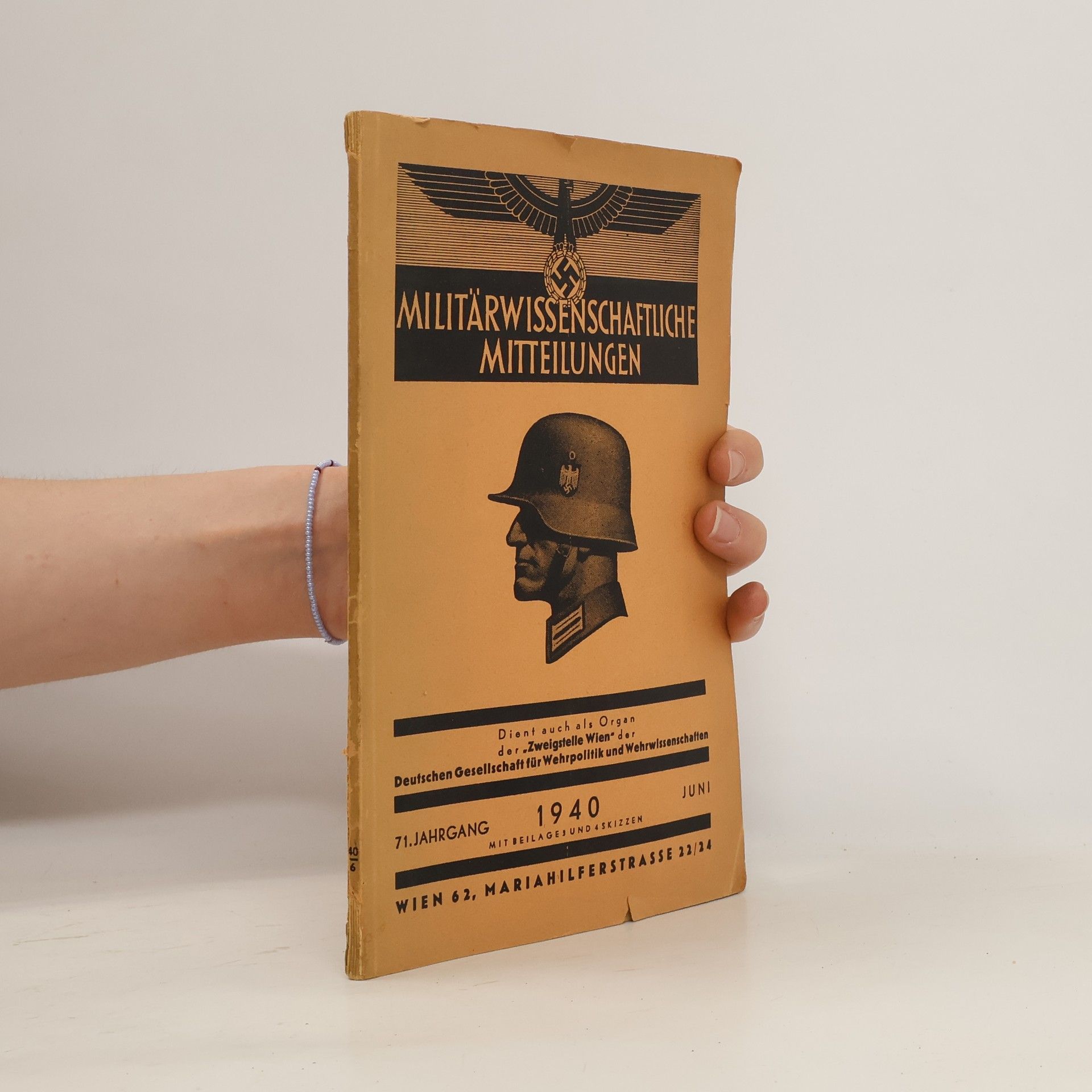 Collectif d'auteurs Militärwissenschaftliche Mitteilungen. Juni 1940