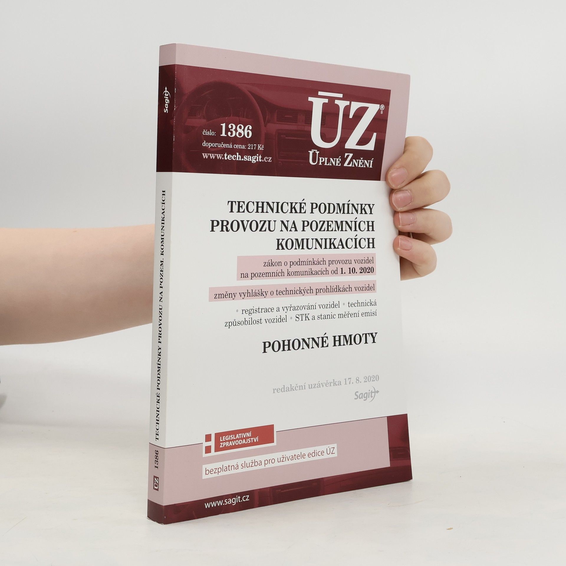 Sagit ÚZ 1386 Technické podmínky provozu na pozemních komunikacích, Pohonné hmoty