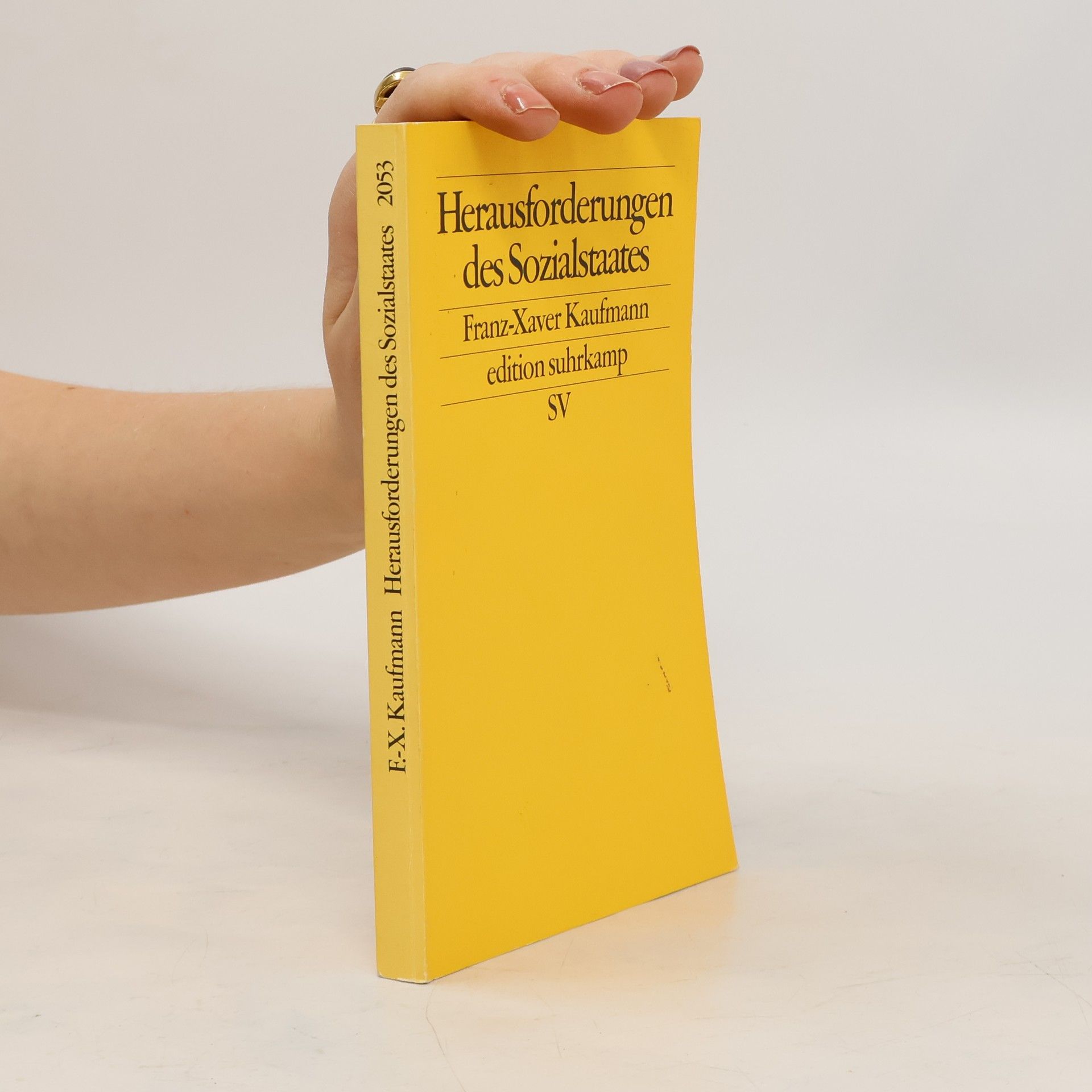 Franz-Xaver Kaufmann Herausforderungen des Sozialstaates