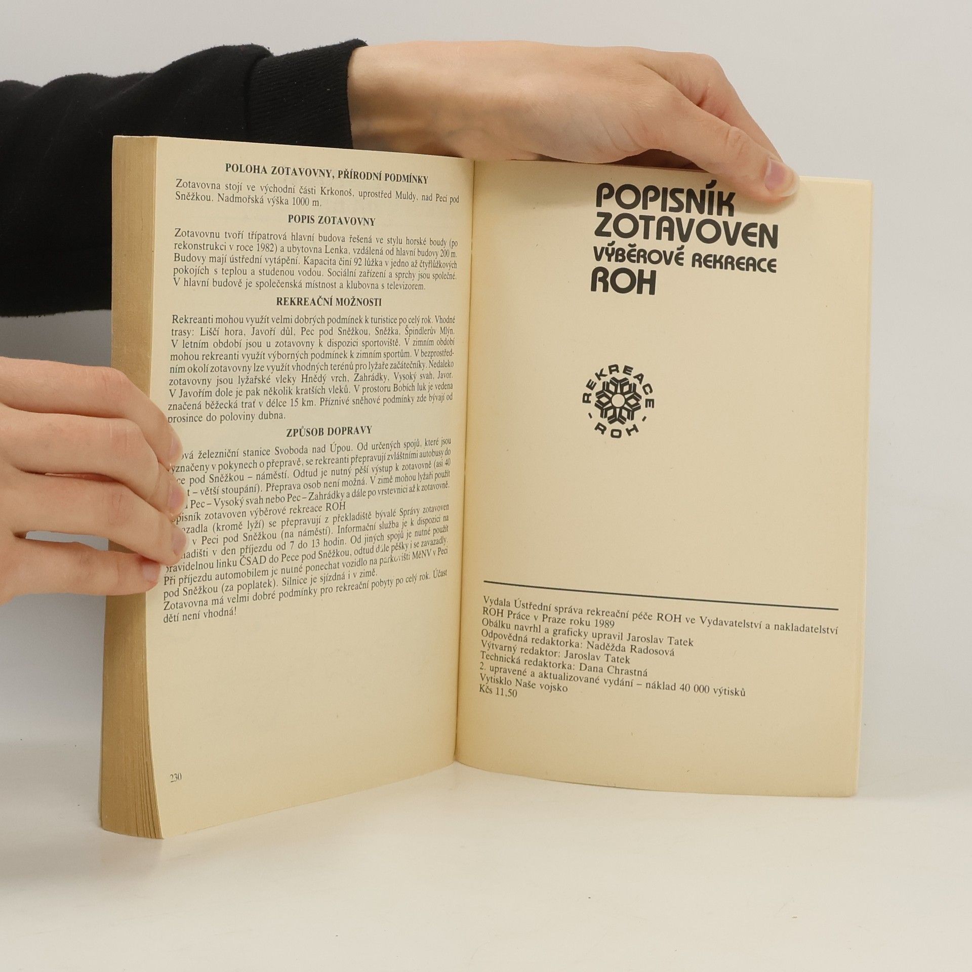 Autorenkollektiv Popisník zotavoven výběrové rekreace ROH
