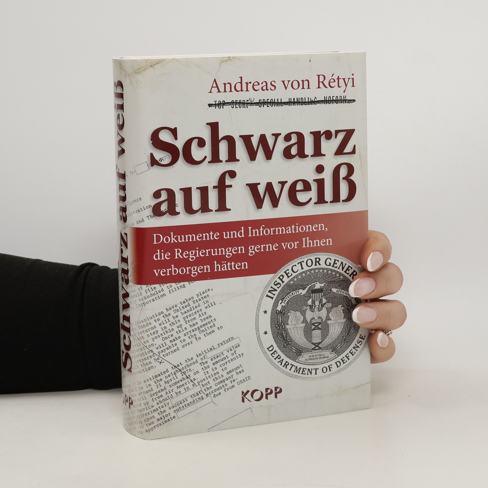 Andreas von Rétyi Schwarz auf weiß