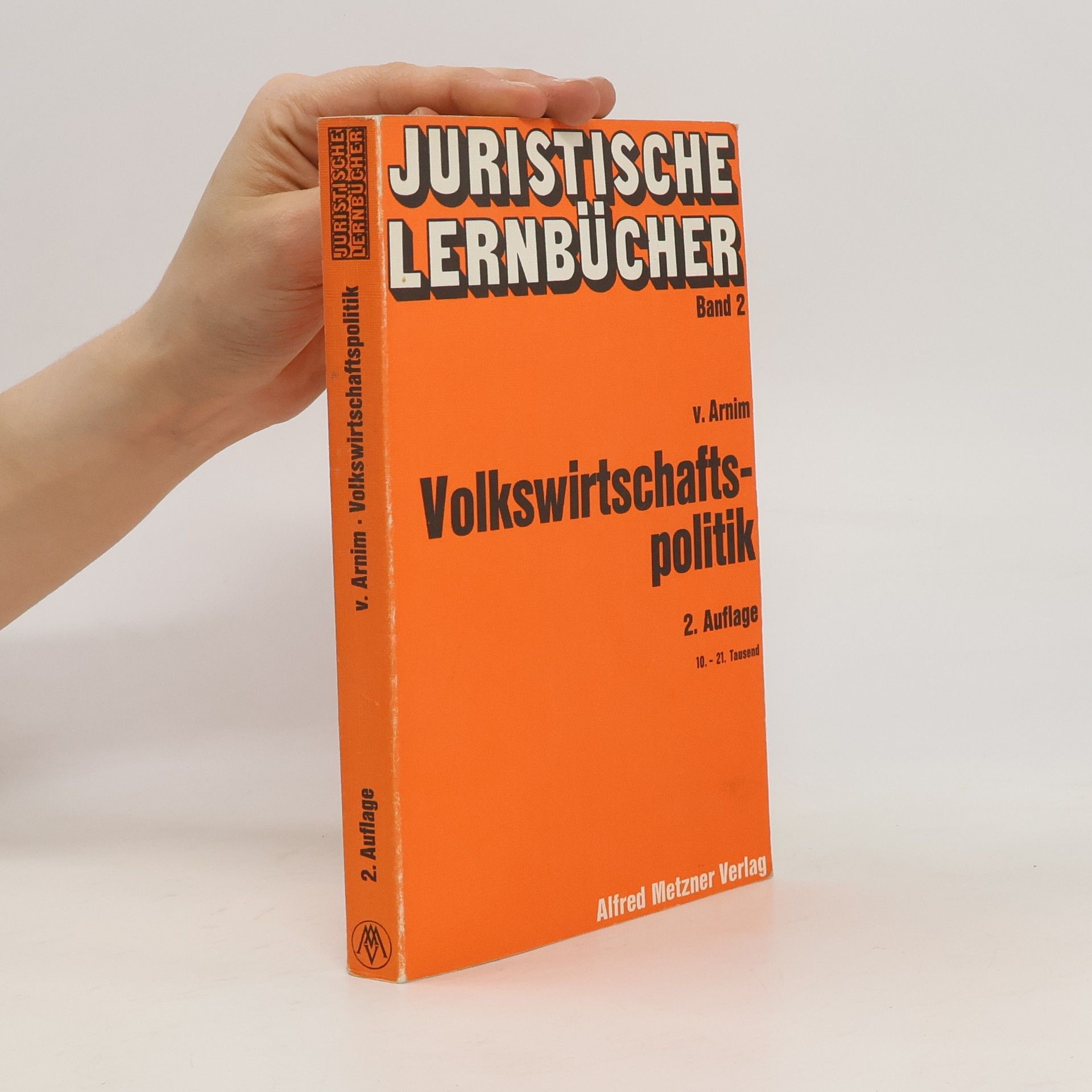 Hans Herbert von Arnim Volkswirtschaftspolitik