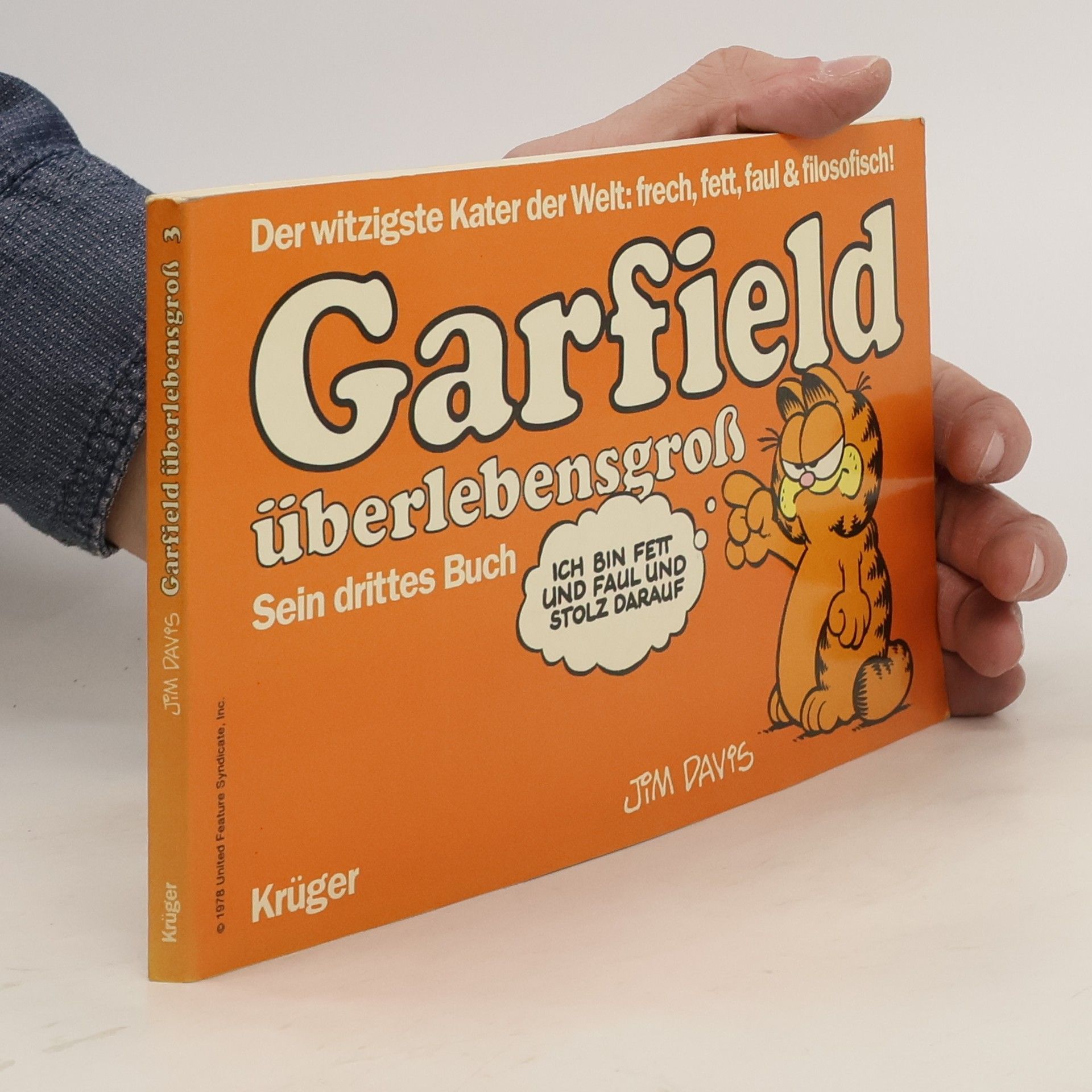 Jim Davis Garfield überlegensgross